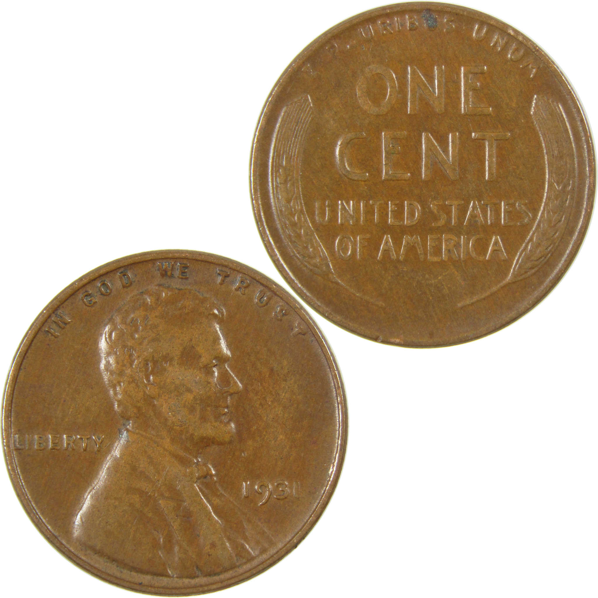 1931 Lincoln Wheat Cent VF Very Fine Penny 1c Coin SKU:I27300
