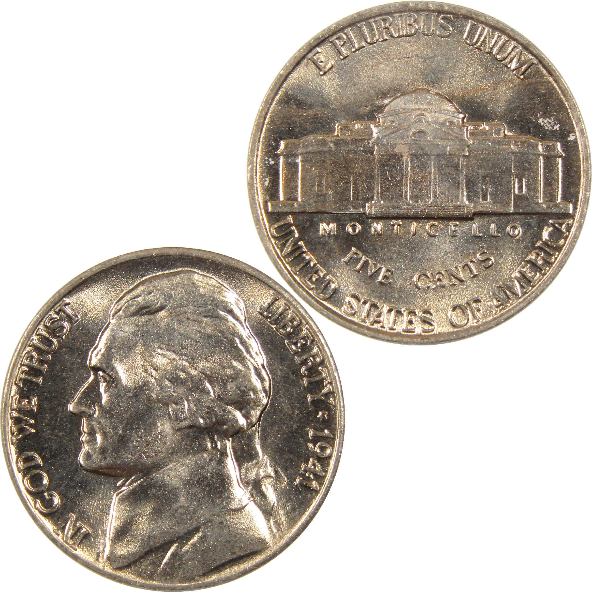1941 Jefferson Nickel BU Uncirculated 5c Coin
