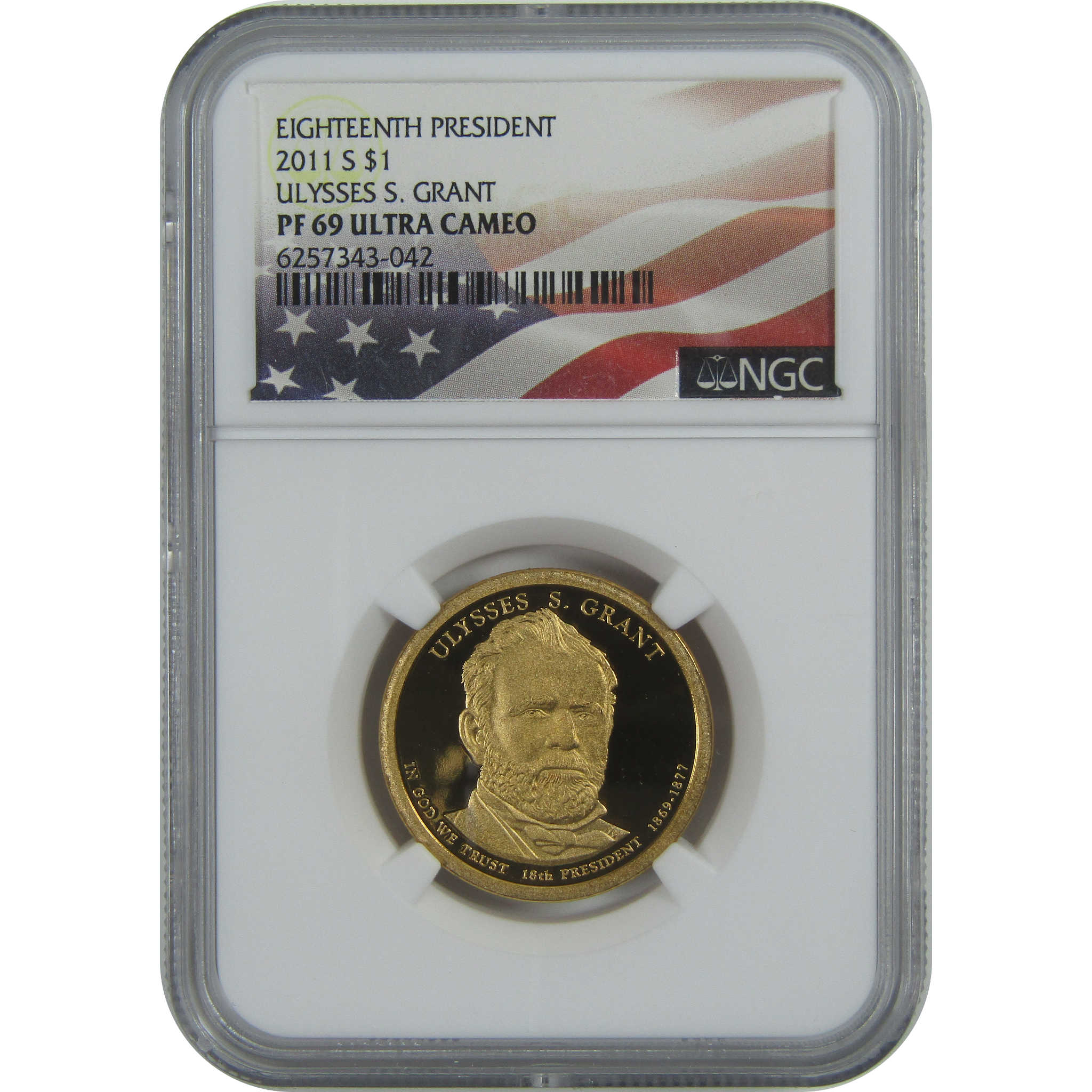 2011 S Ulysses S. Grant Presidential Dollar PF 69 UCAM NGC SKU:CPC9264