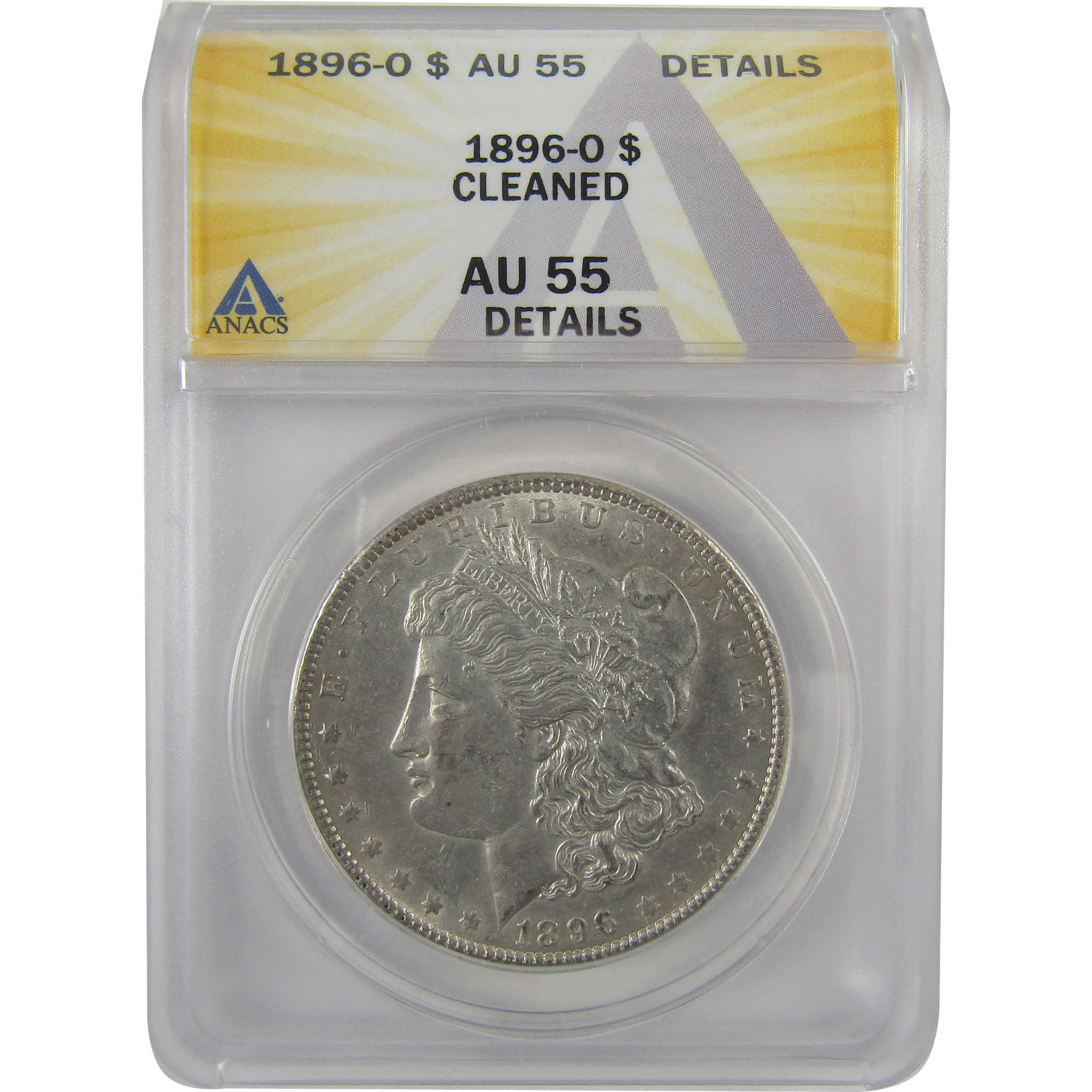 1896 O Morgan Dollar AU 55 Details ANACS Silver $1 Coin SKU:I18996 - Morgan coin - Morgan silver dollar - Morgan silver dollar for sale - Profile Coins &amp; Collectibles