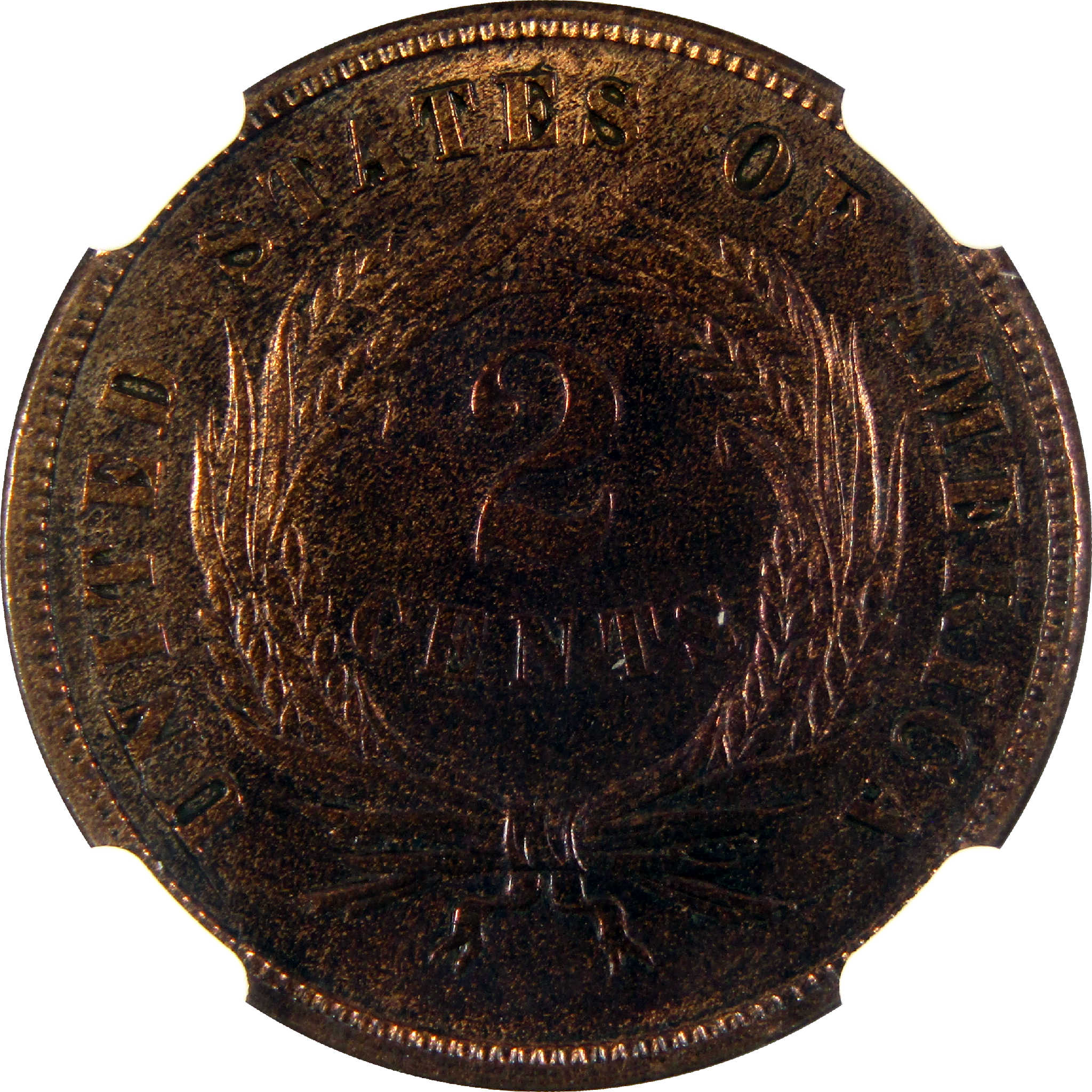 1872 Two Cent Piece Uncirculated Details NGC 2c Coin SKU:CPC6381
