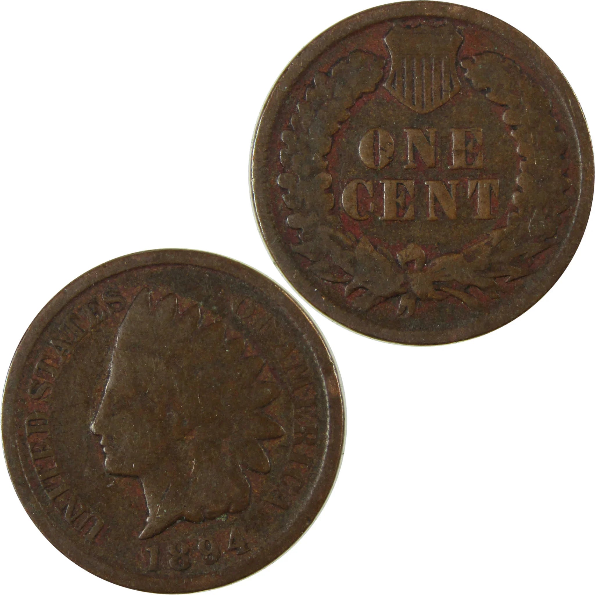 1894 Indian Head Cent G Good Details Penny 1c Coin SKU:I26545