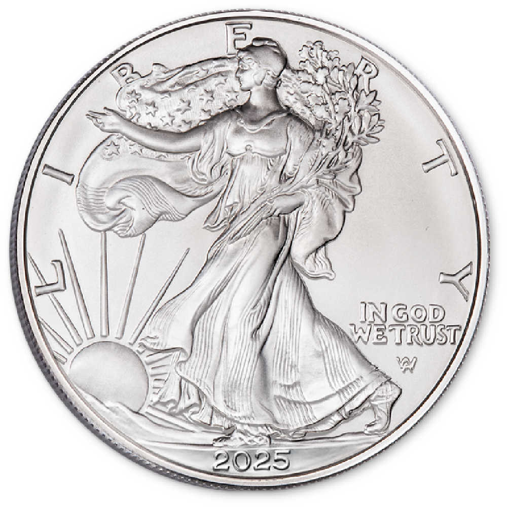 2025 American Silver Eagle Uncirculated w/ Ford Happy Birthday Holder