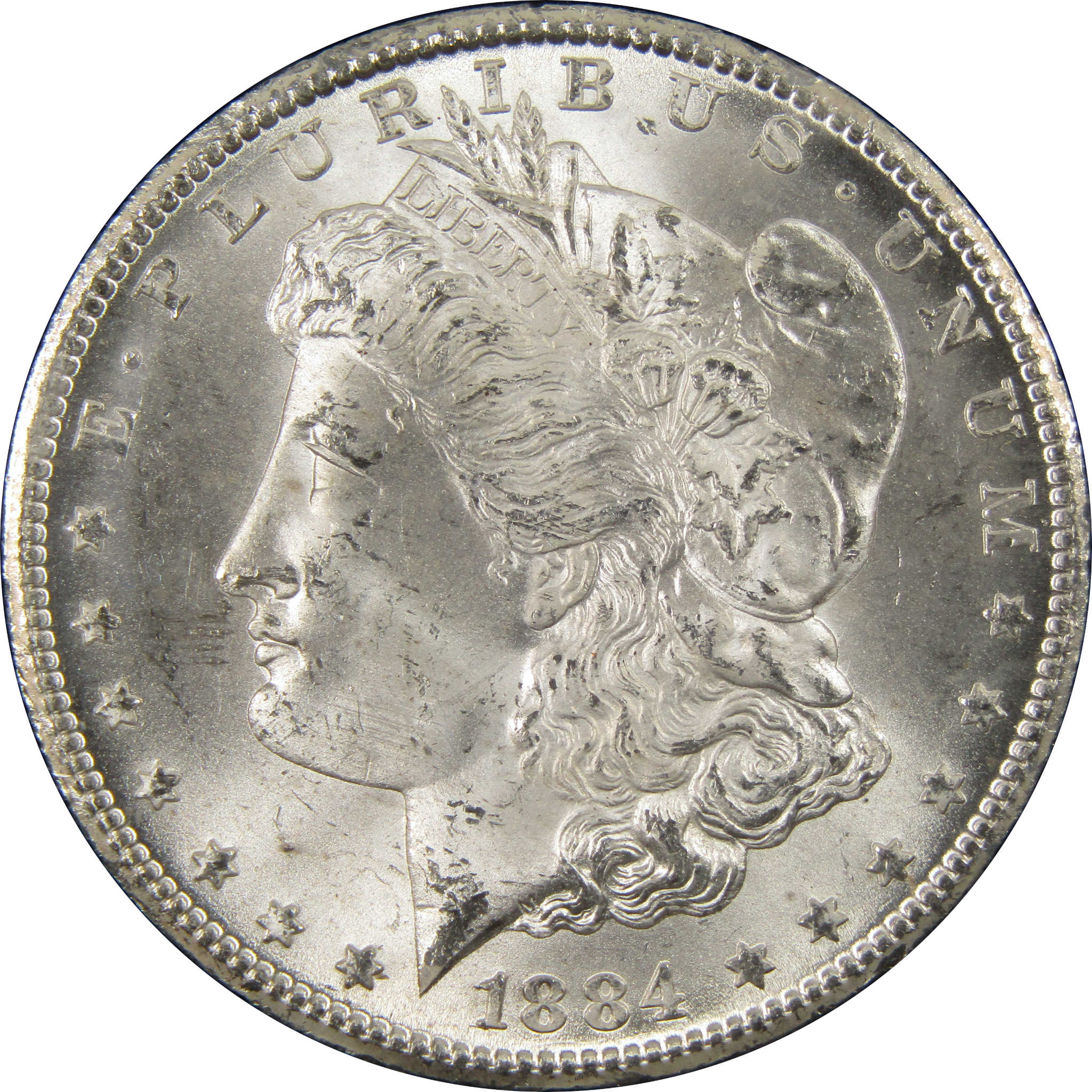 1884 CC GSA Morgan Dollar BU Uncirculated Silver $1 Coin SKU:I9860 - Morgan coin - Morgan silver dollar - Morgan silver dollar for sale - Profile Coins &amp; Collectibles