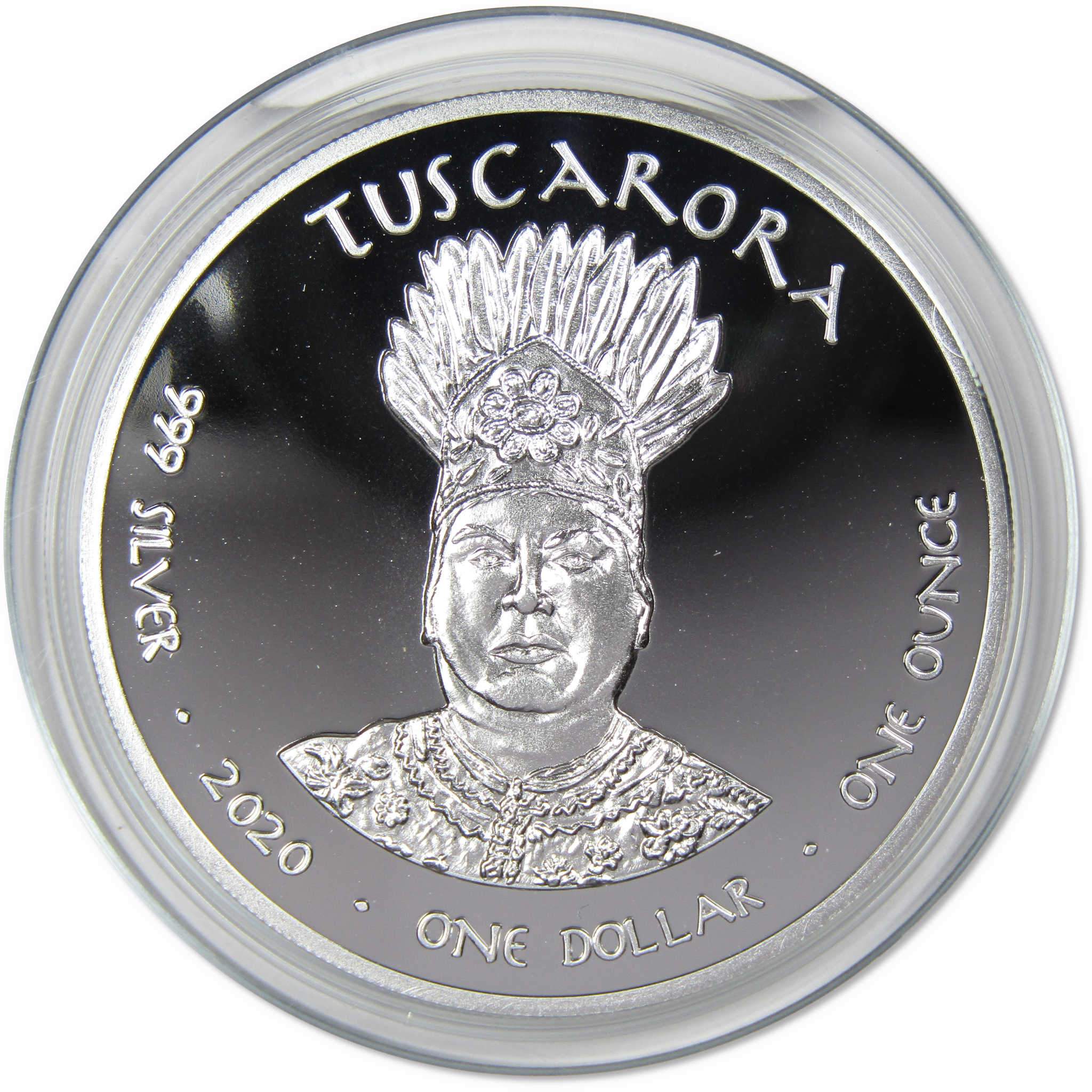 2020 Native American Jamul Tuscarora North Carolina Opossum 1oz Silver