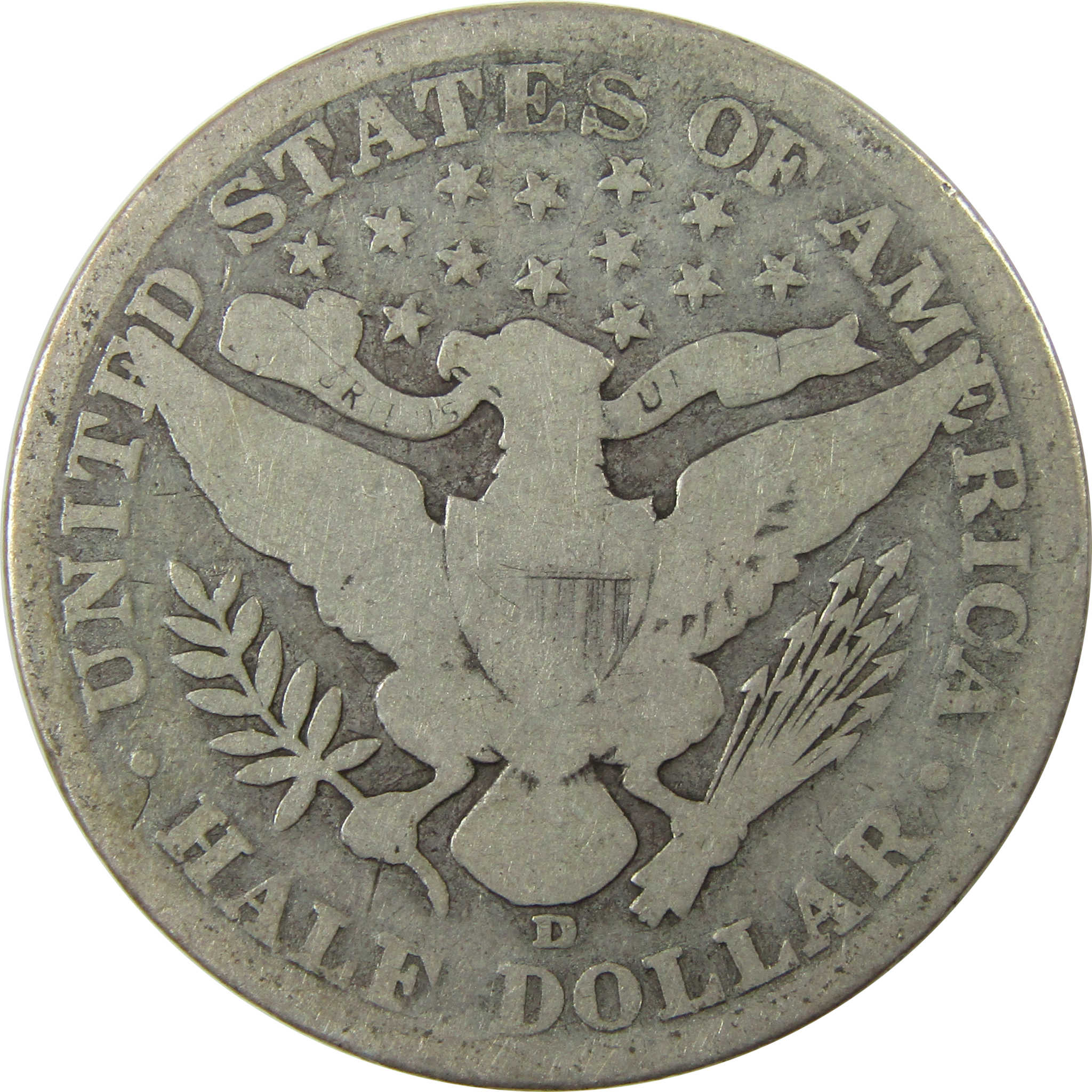 1906 D Barber Silver Half Dollar G Good Details 50c Coin SKU:I25818