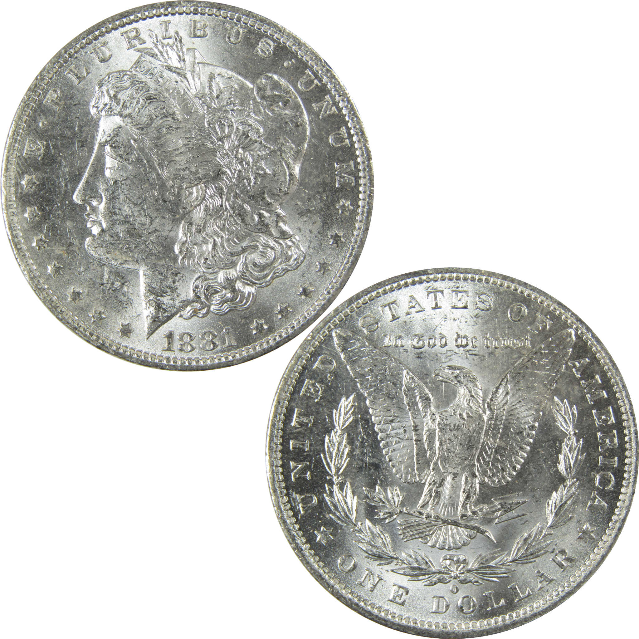 1881 O Morgan Silver Dollar Uncirculated Mint State $1 Coin SKU:I27716