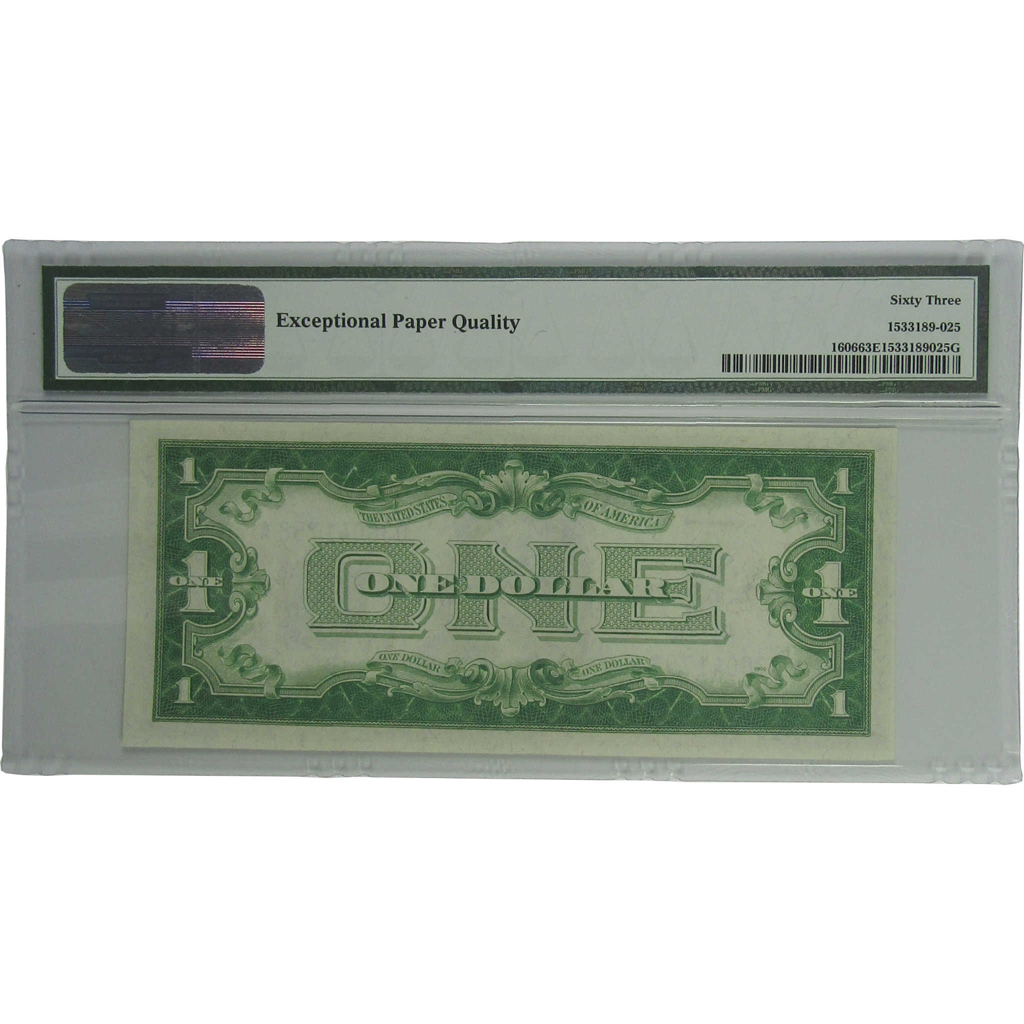 1934 $1 Silver Certificate Fr 1606 Funnyback Choice Unc 63 EPQ PMG