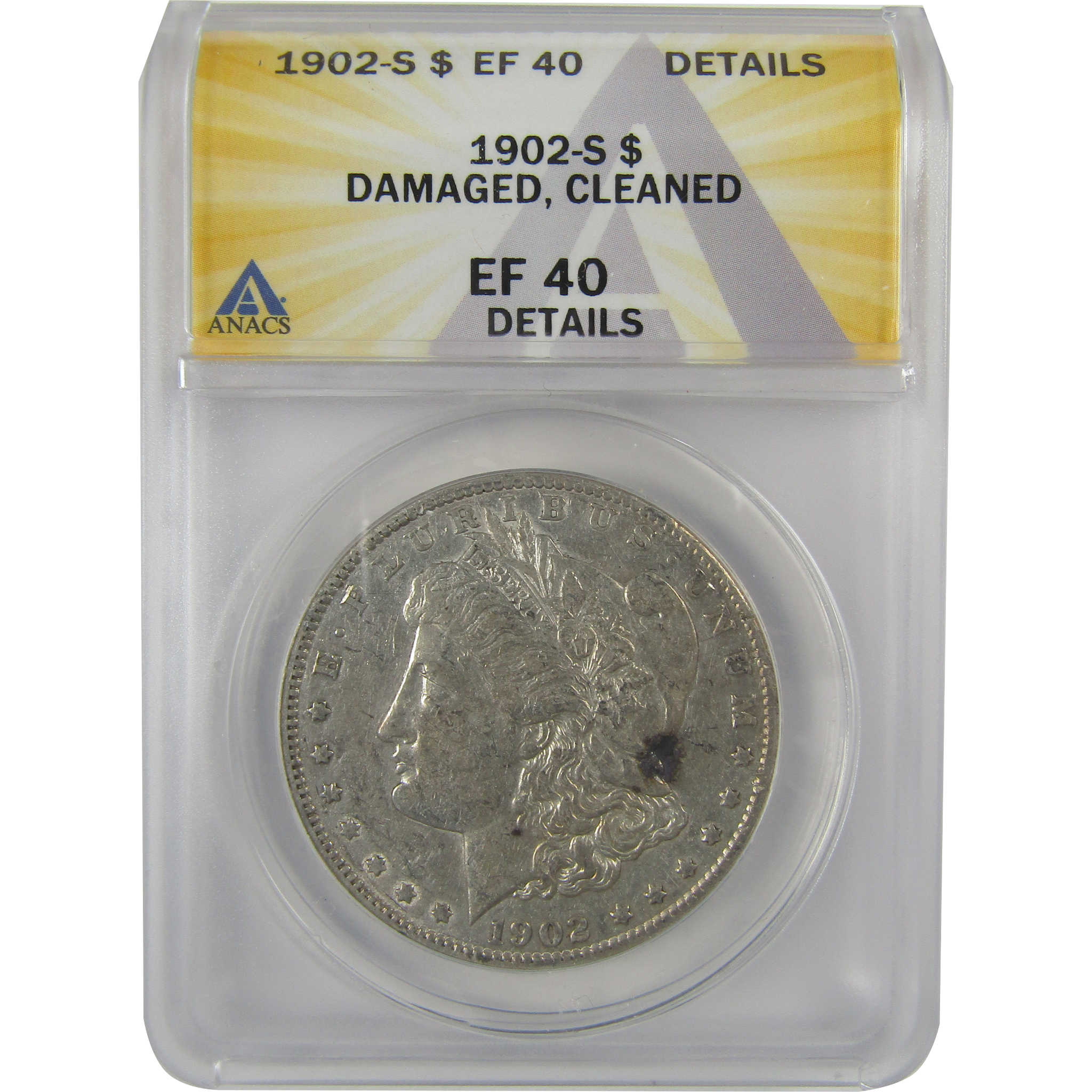 1902 S Morgan Dollar EF 40 Details ANACS Silver $1 Coin SKU:I21688 - Morgan coin - Morgan silver dollar - Morgan silver dollar for sale - Profile Coins &amp; Collectibles