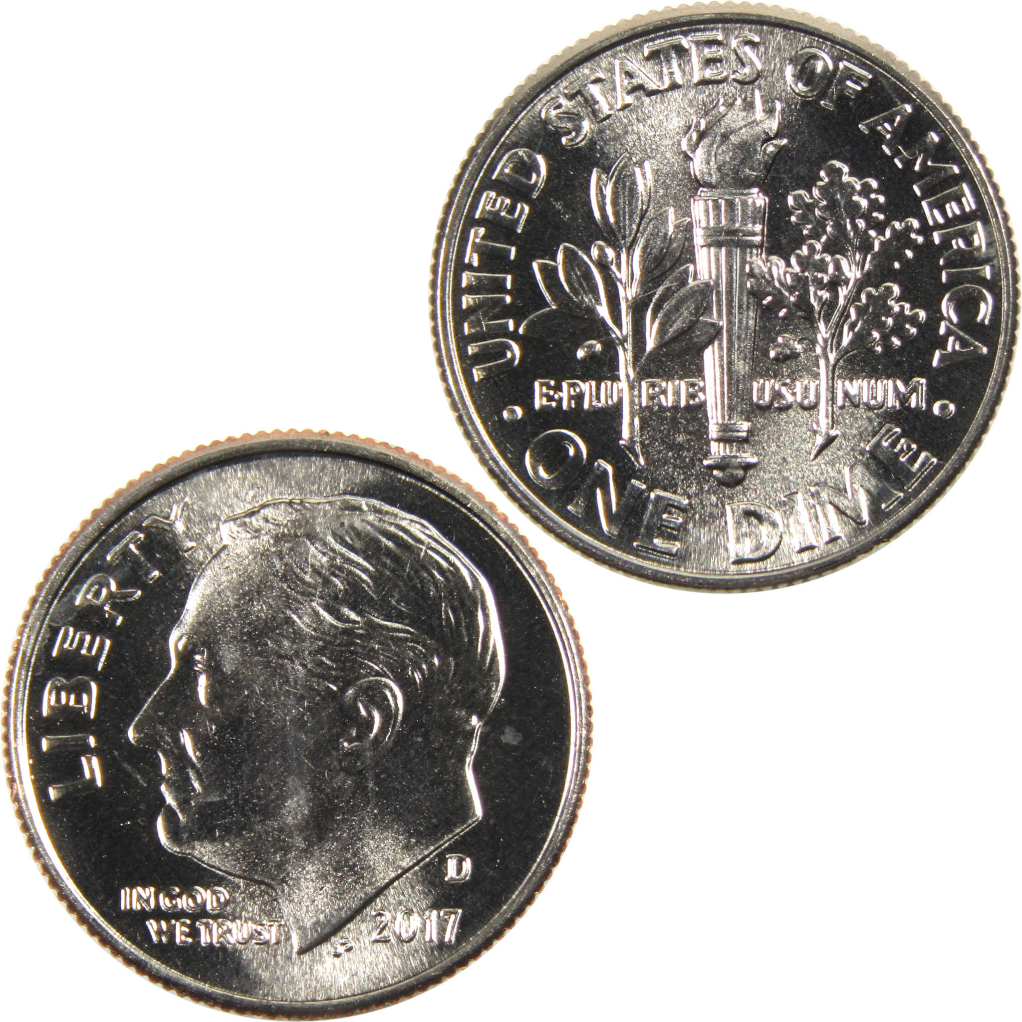 2017 D Roosevelt Dime BU Uncirculated Clad 10c Coin