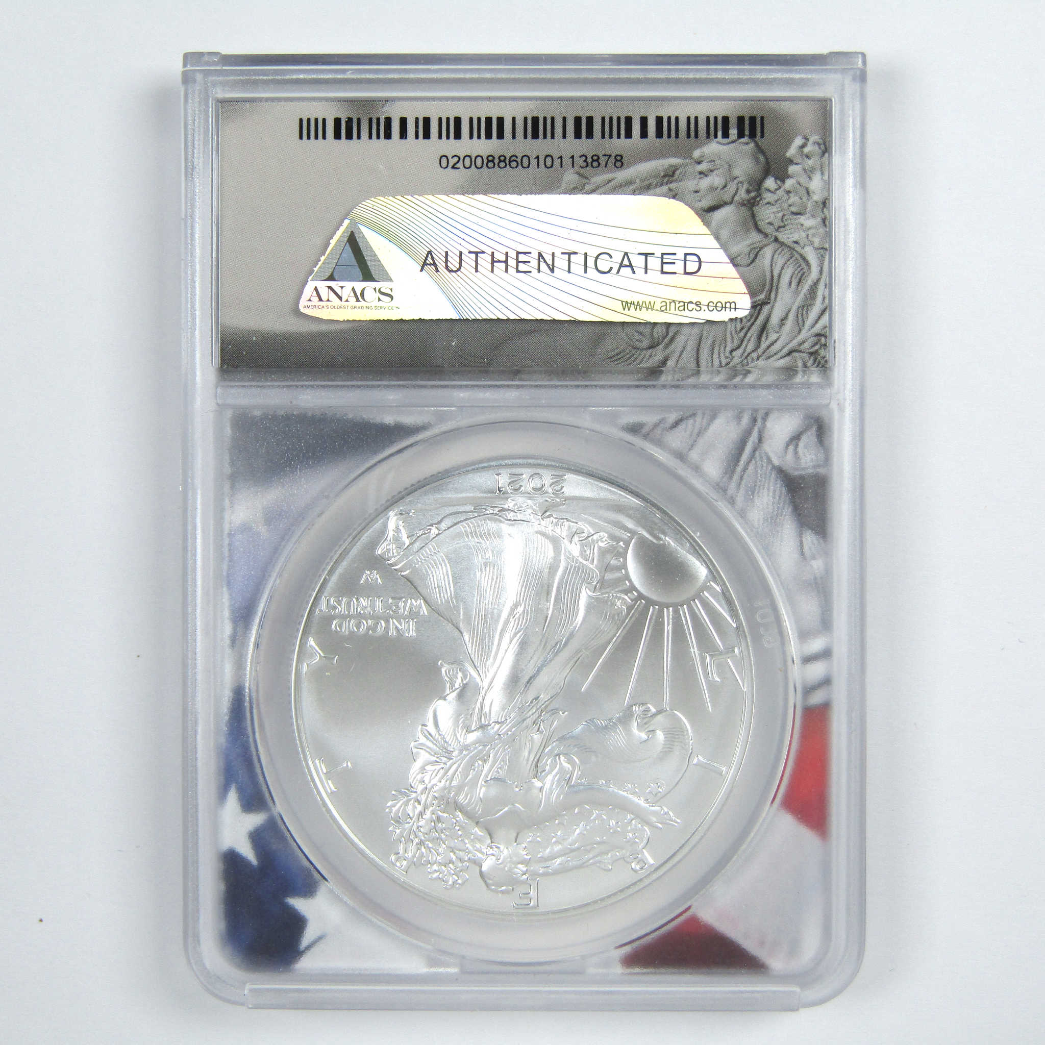 2021 (S) Type 2 American Silver Eagle MS 70 ANACS $1 SKU:CPC7825