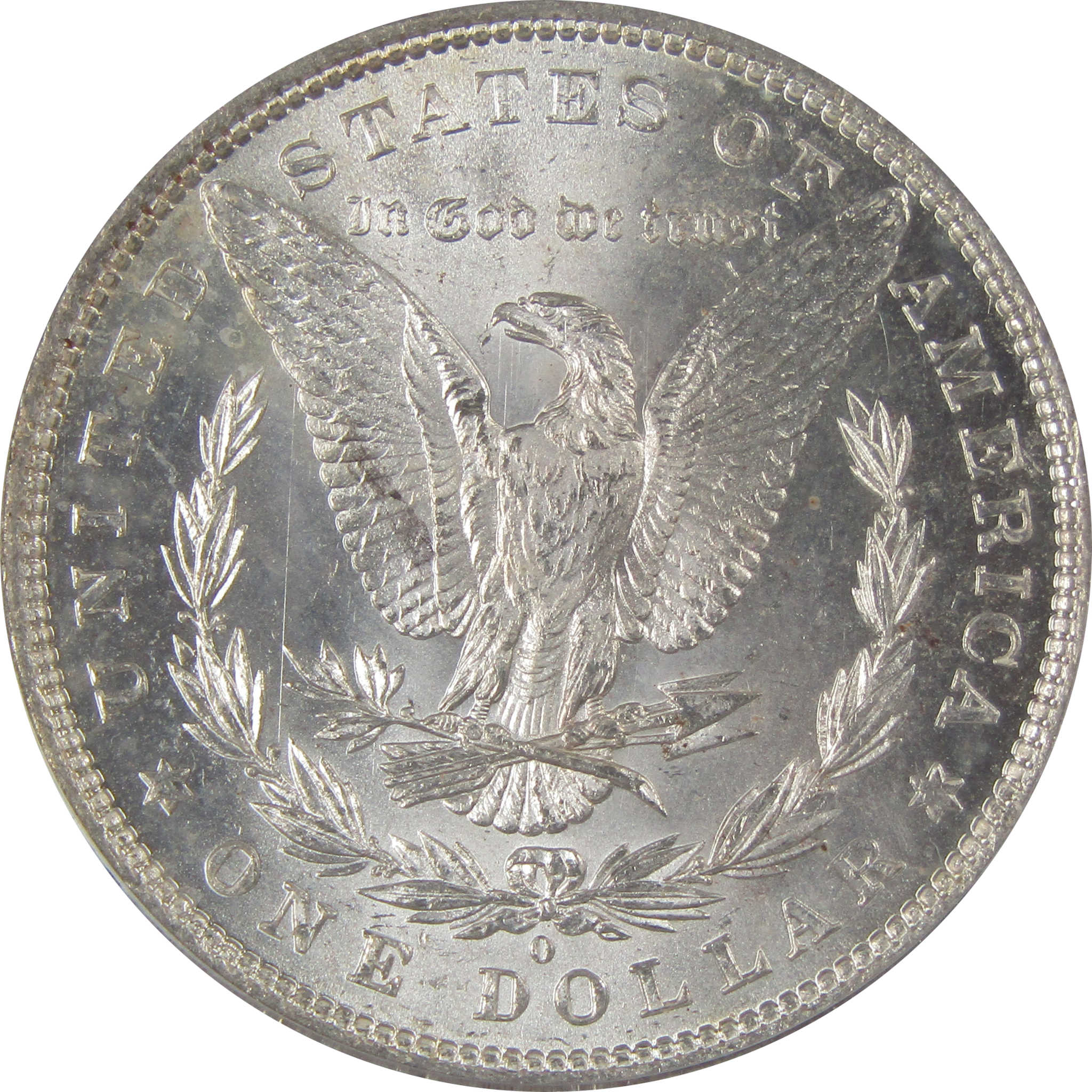 1882 O Morgan Dollar MS 63 ANACS Silver Toned Obverse SKU:CP188
