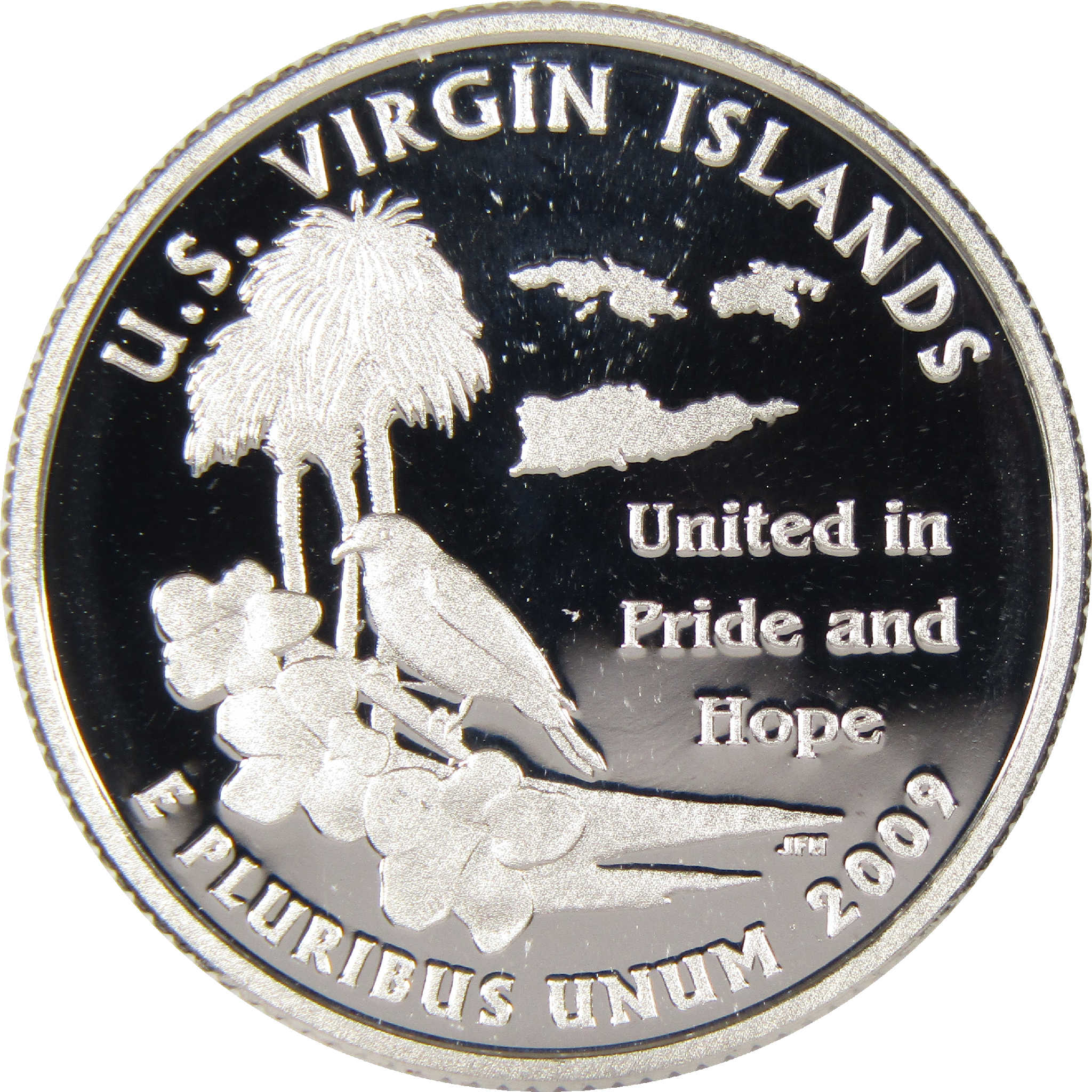 2009 S U.S Virgin Island DC & US Territories Quarter Silver 25c Proof