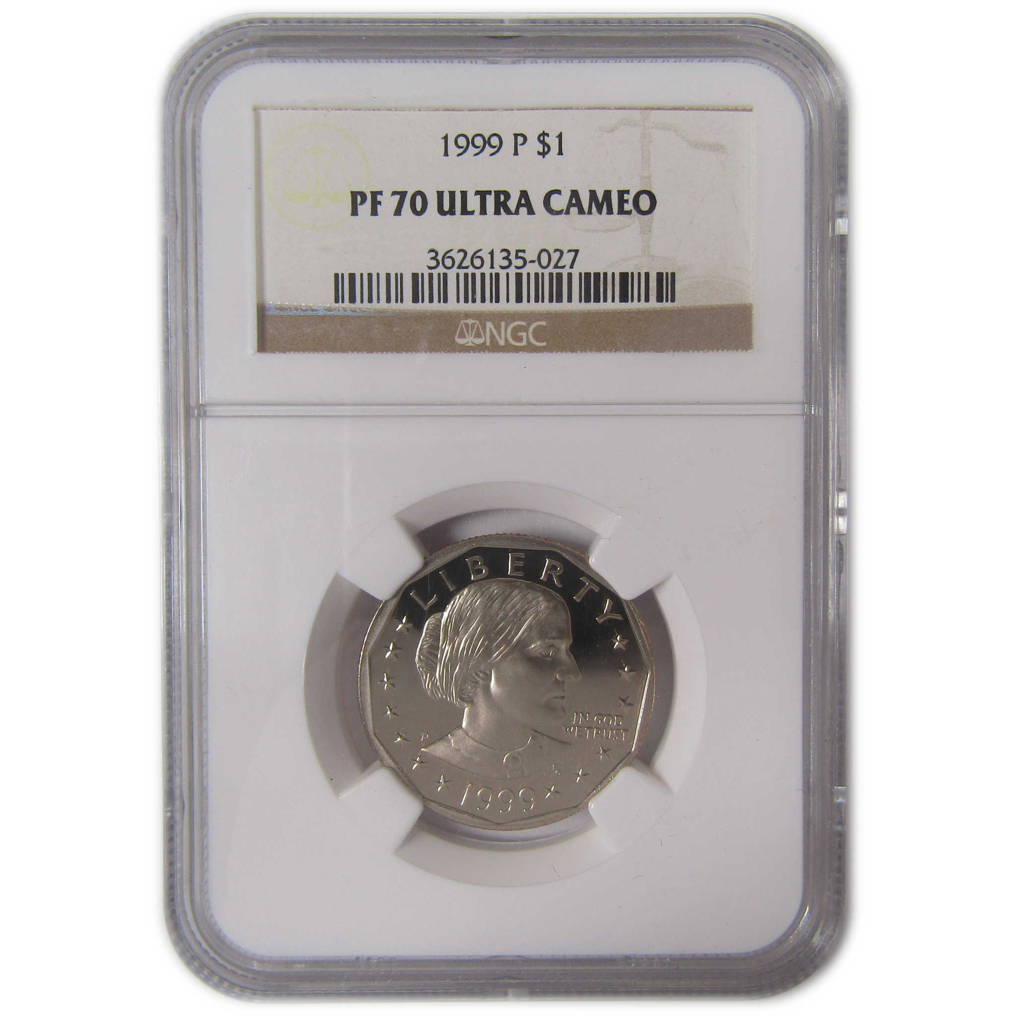 1999 P Susan B Anthony Dollar PF 70 UCAM NGC Clad Proof SKU:CPC9920