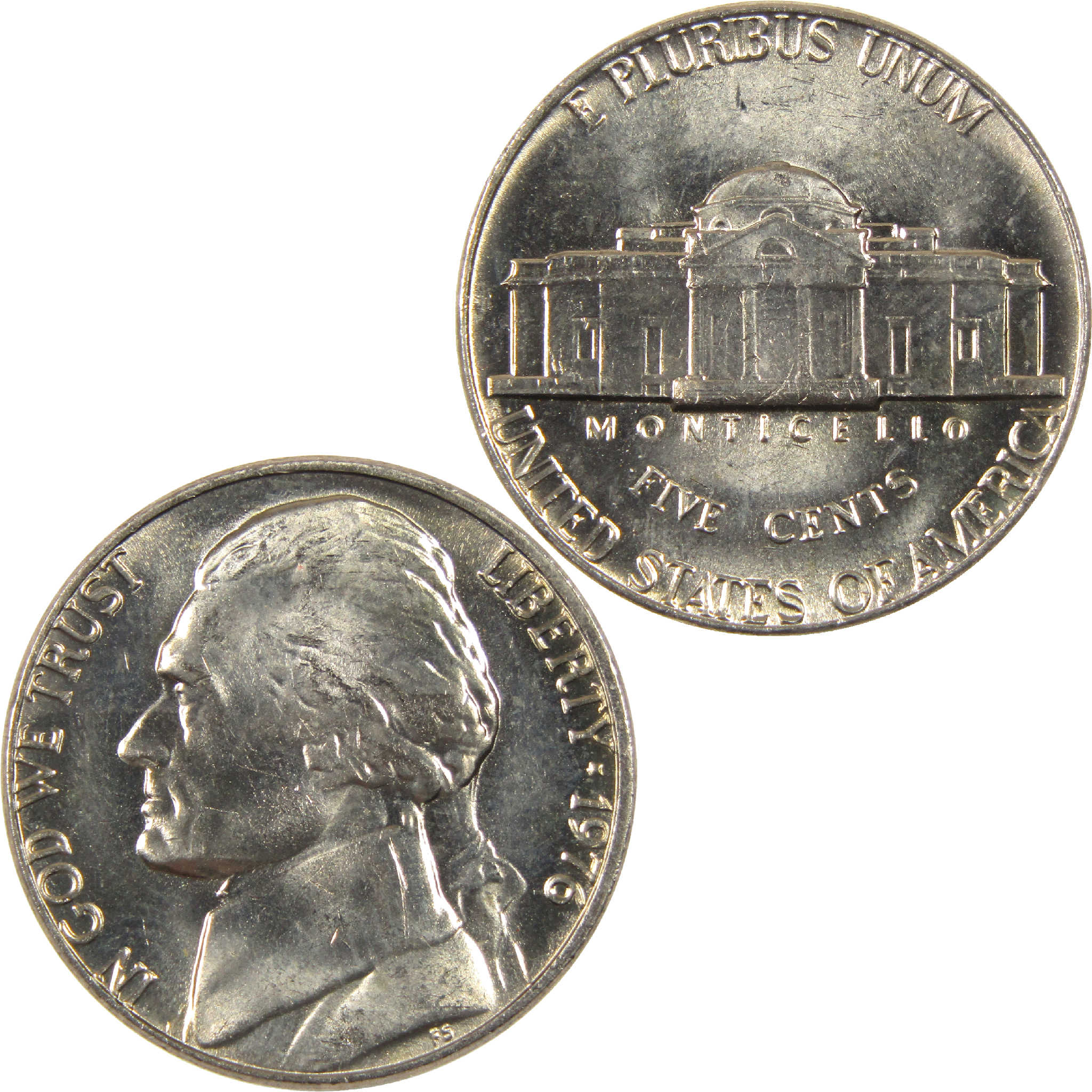 1976 Jefferson Nickel BU Uncirculated 5c Coin