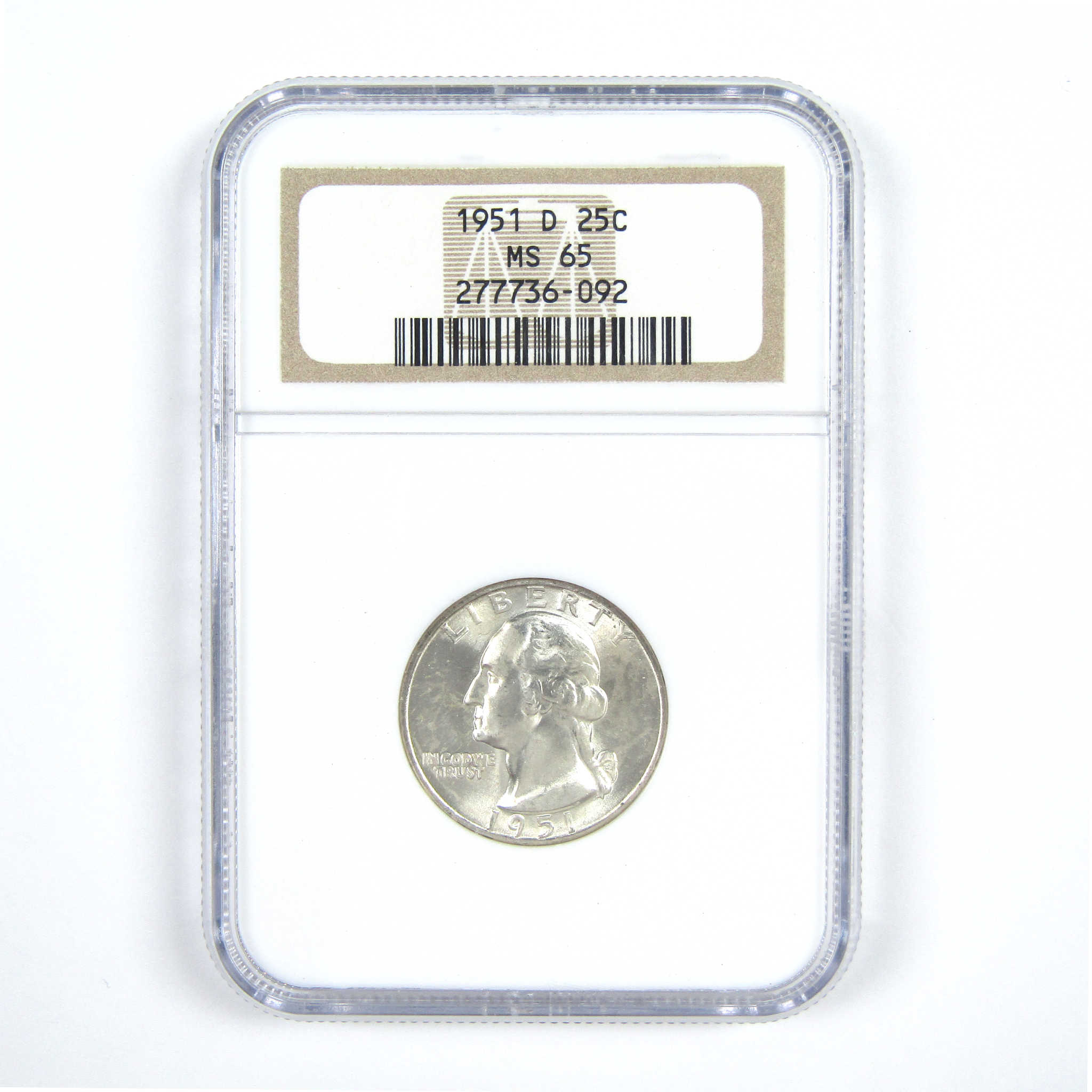 1951 D Washington Quarter MS 65 NGC Silver 25c SKU:CPC7376