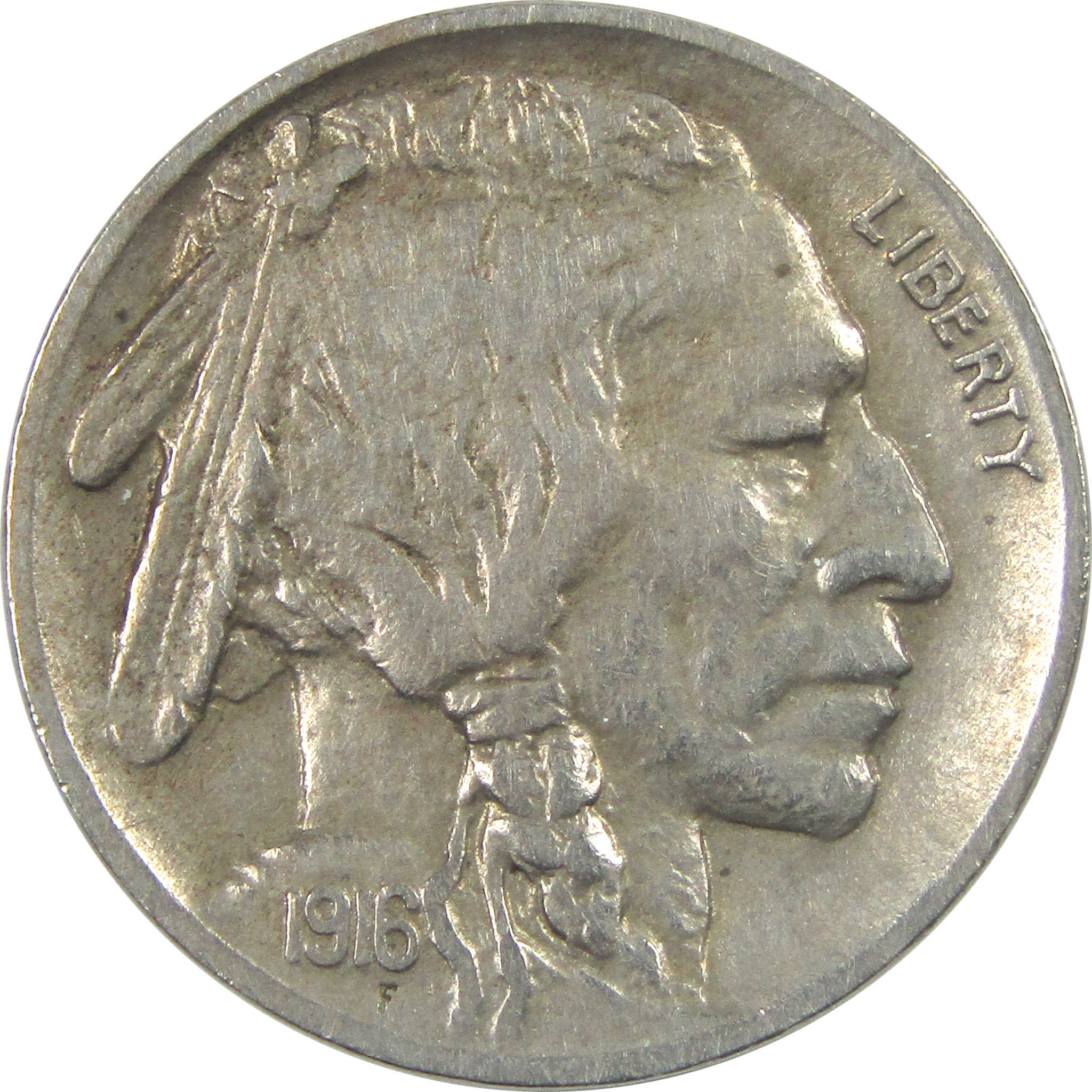 1916 S Indian Head Buffalo Nickel AU About Uncirculated 5c SKU:I15400