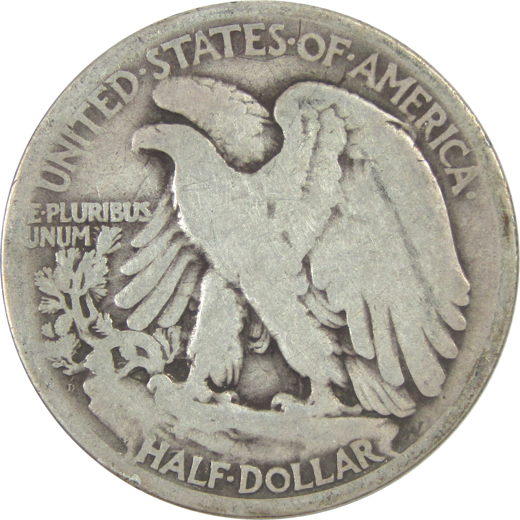 1920 D Liberty Walking Half Dollar G Good Silver 50c Coin SKU:I15578