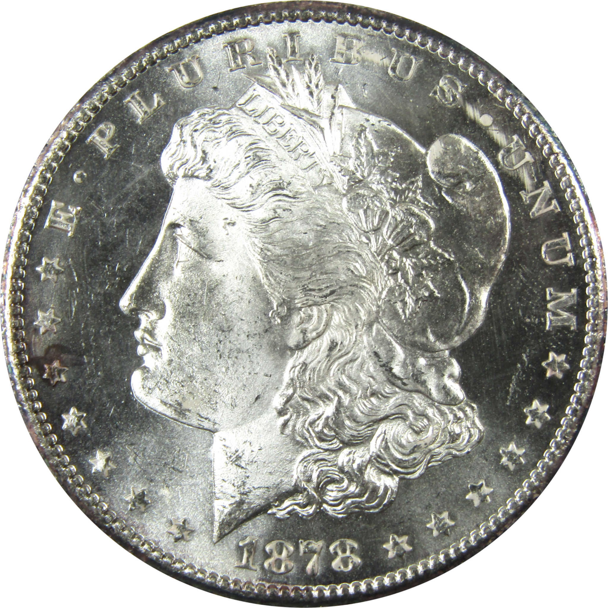 1878 S Morgan Silver Dollar Uncirculated Mint State $1 Coin SKU:I27089