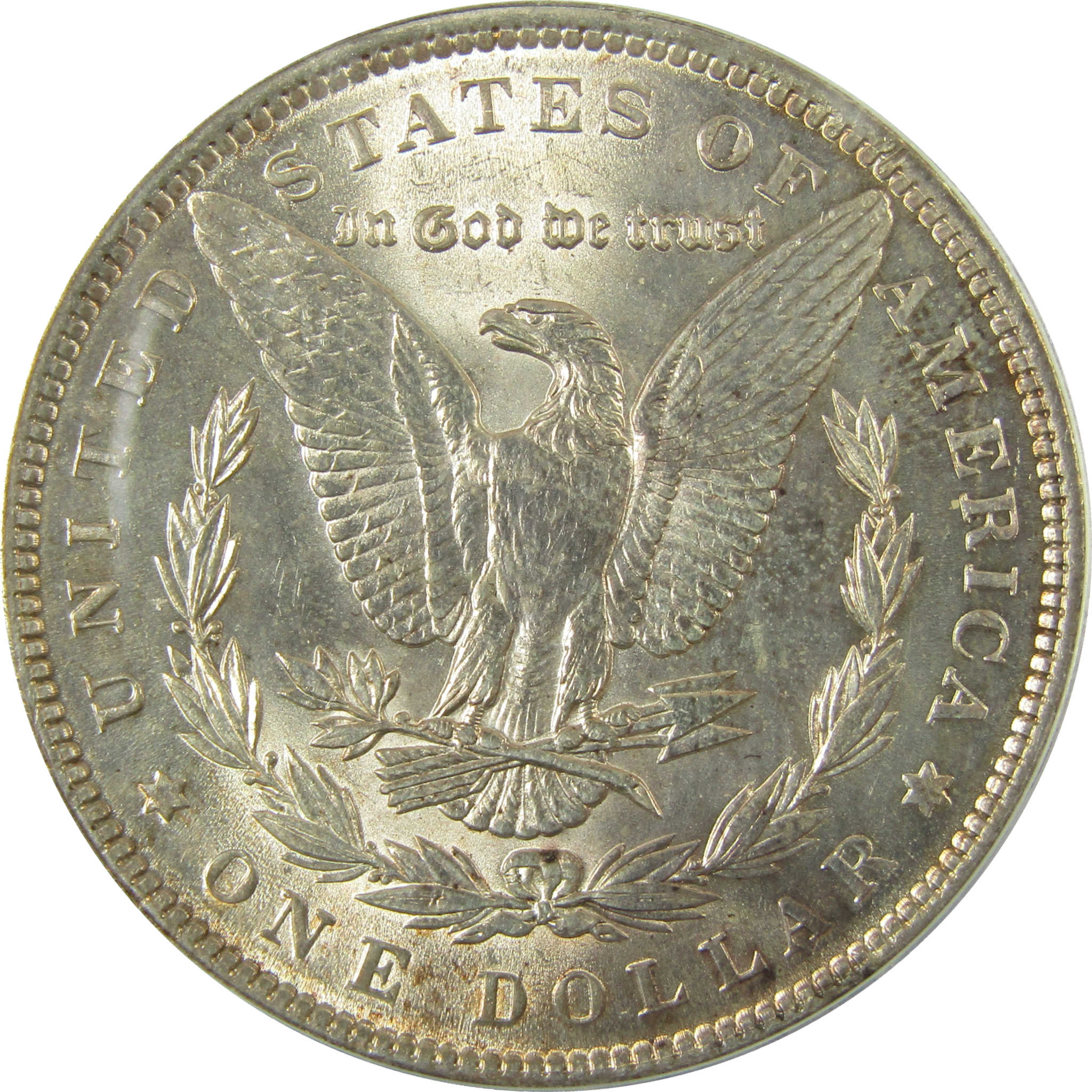 1890 Morgan Silver Dollar MS 63 ANACS Uncirculated $1 Coin SKU:I28460
