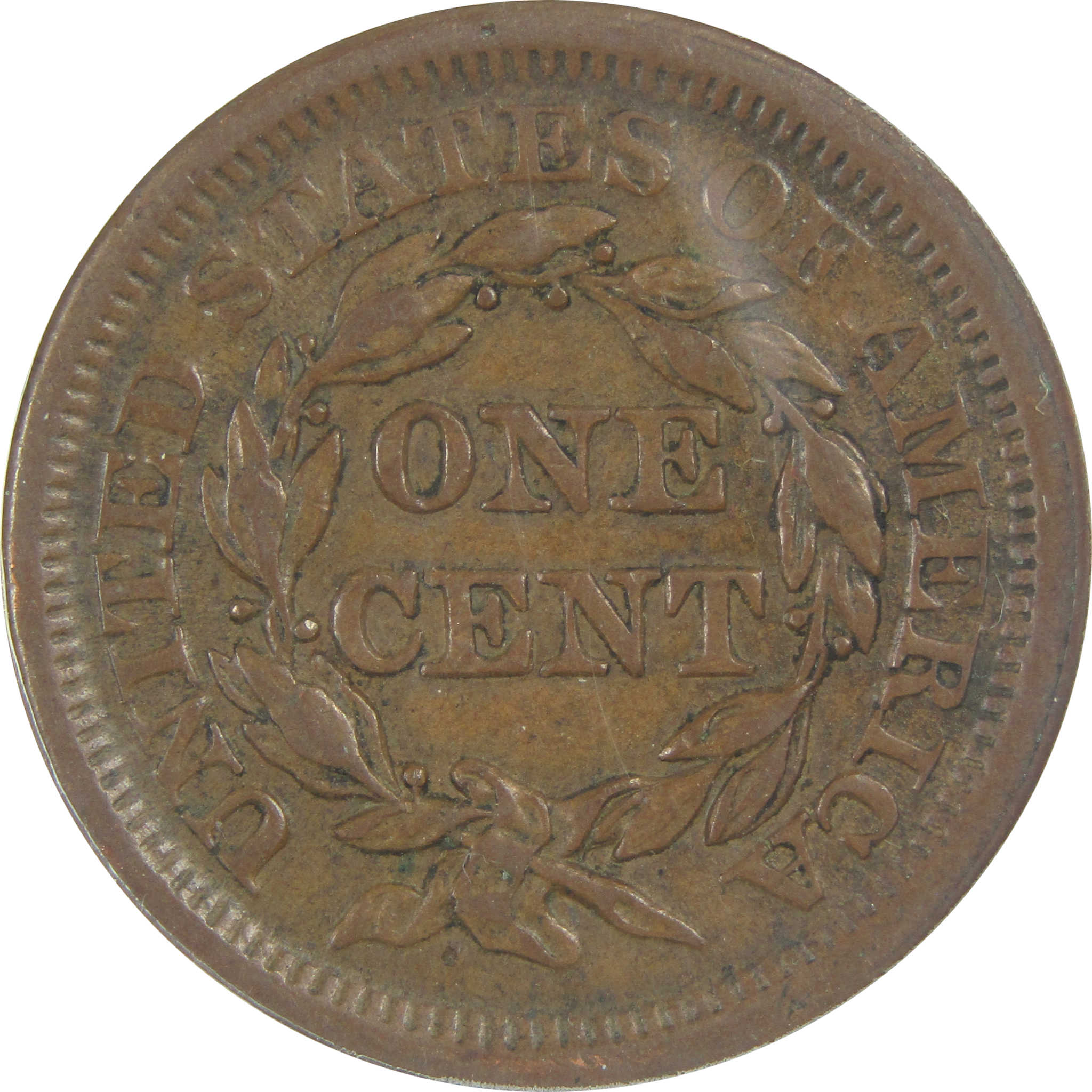 1853 Braided Hair Large Cent AU 50 ANACS Copper Penny 1c SKU:I16259