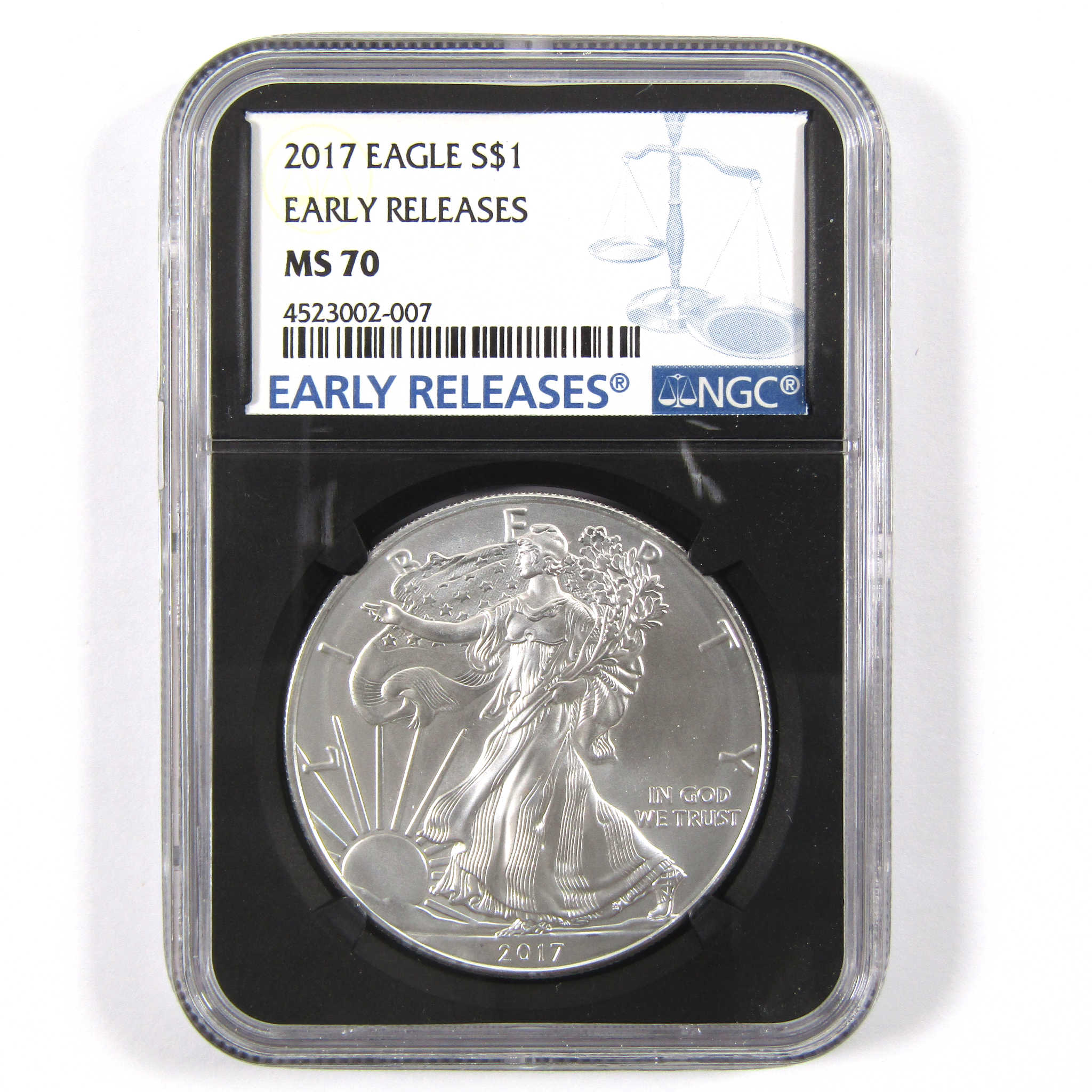 2017 American Silver Eagle MS 70 NGC $1 Early Releases SKU:CPC3470