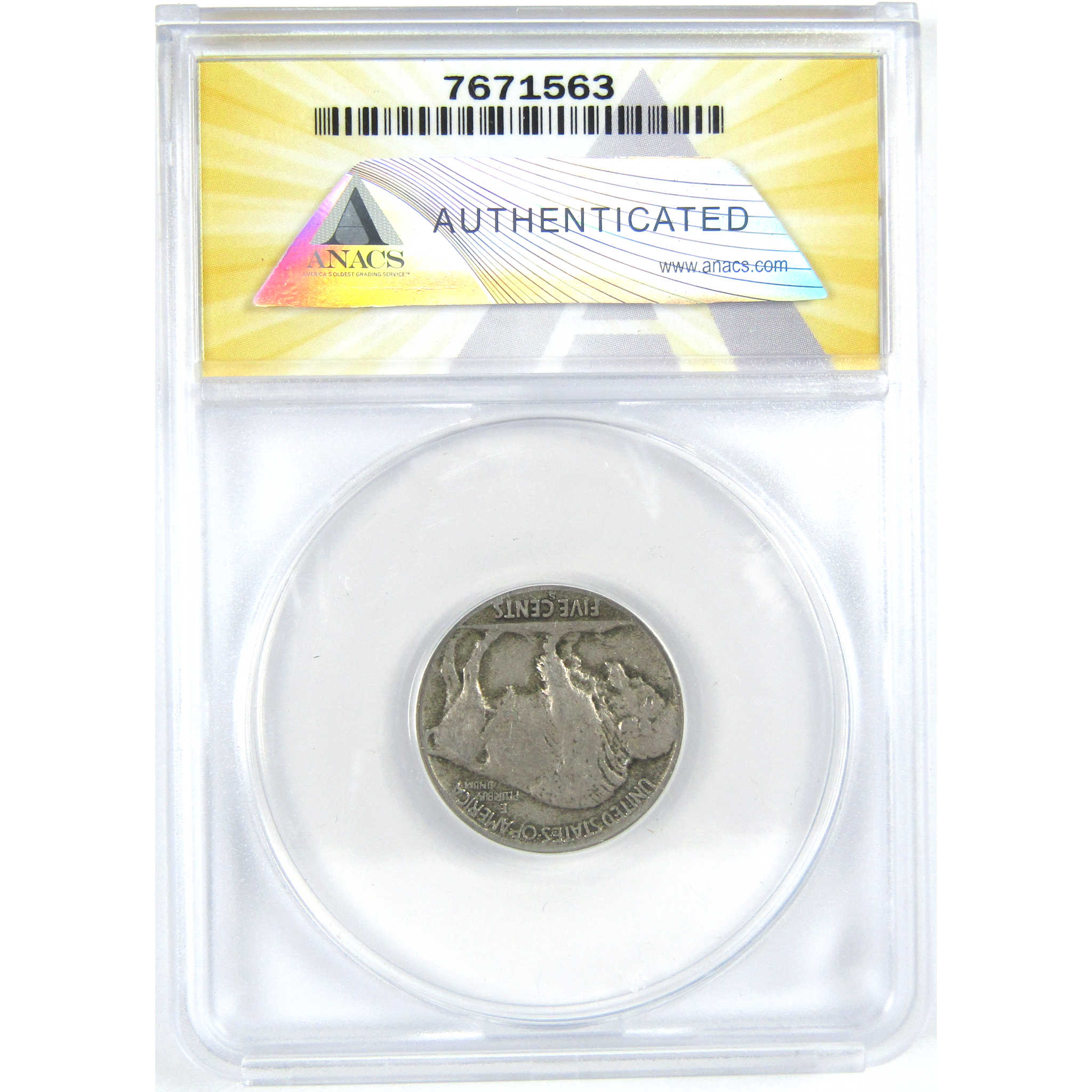 1926 S Indian Head Buffalo Nickel F 12 ANACS 5c Coin SKU:I16290