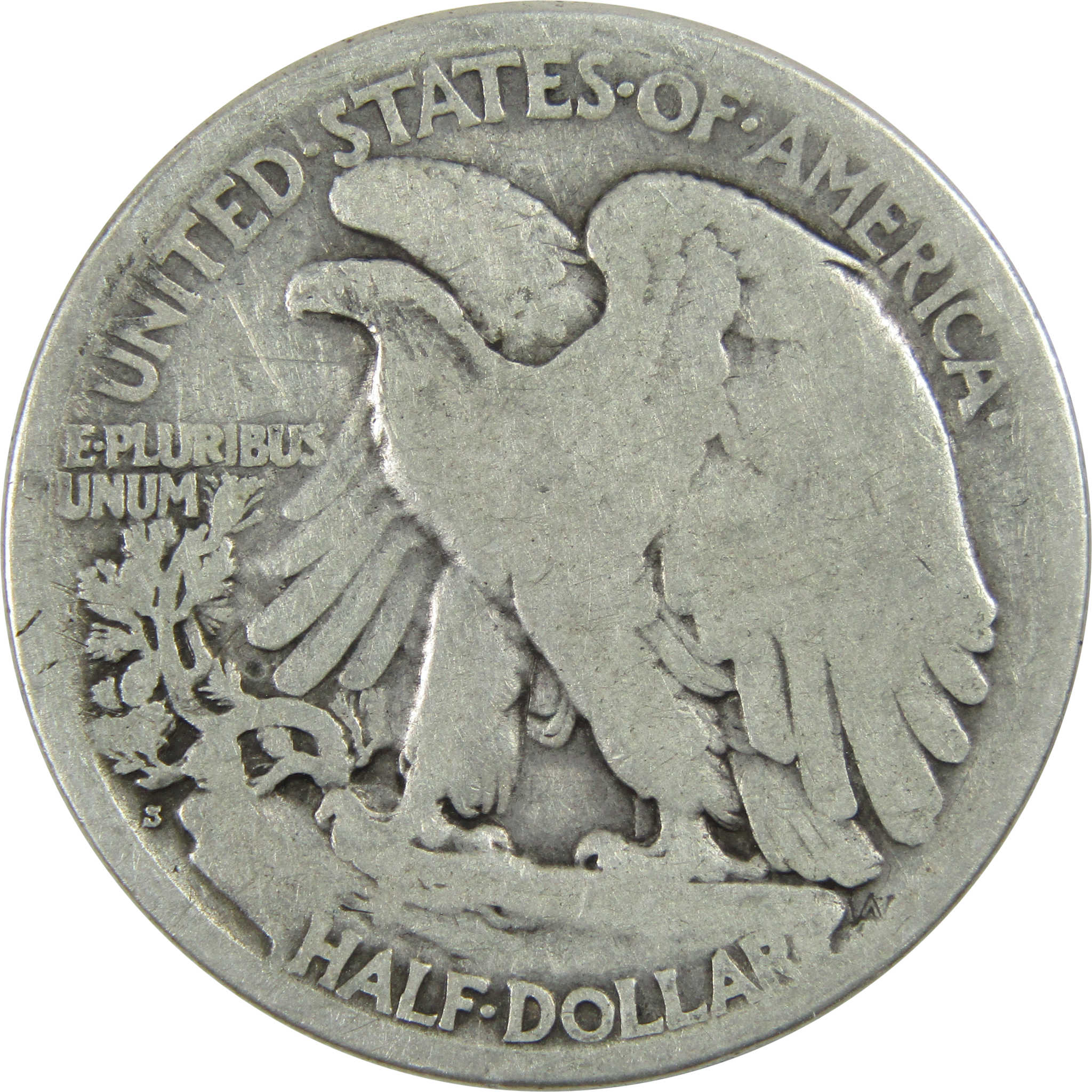 1918 S Liberty Walking Half Dollar G Good Silver 50c Coin SKU:I13050