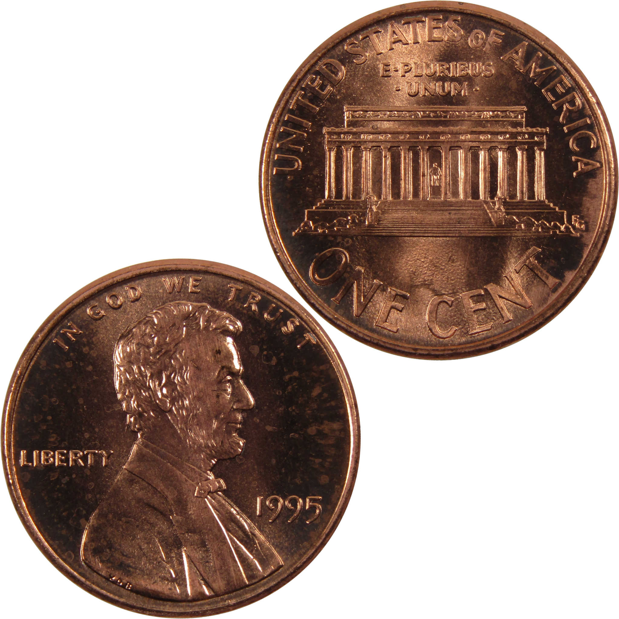 1995 Lincoln Memorial Cent BU Uncirculated Penny 1c Coin