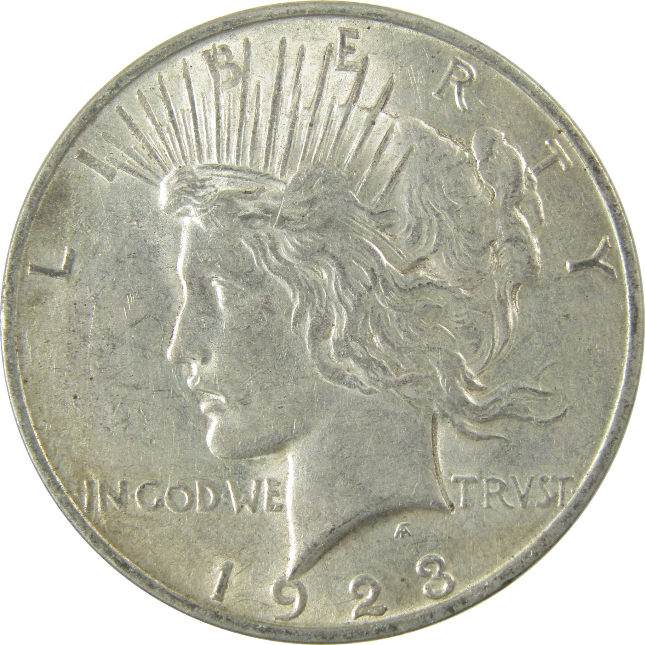 1923 D Peace Silver Dollar AU About Uncirculated $1 Coin SKU:CP1580