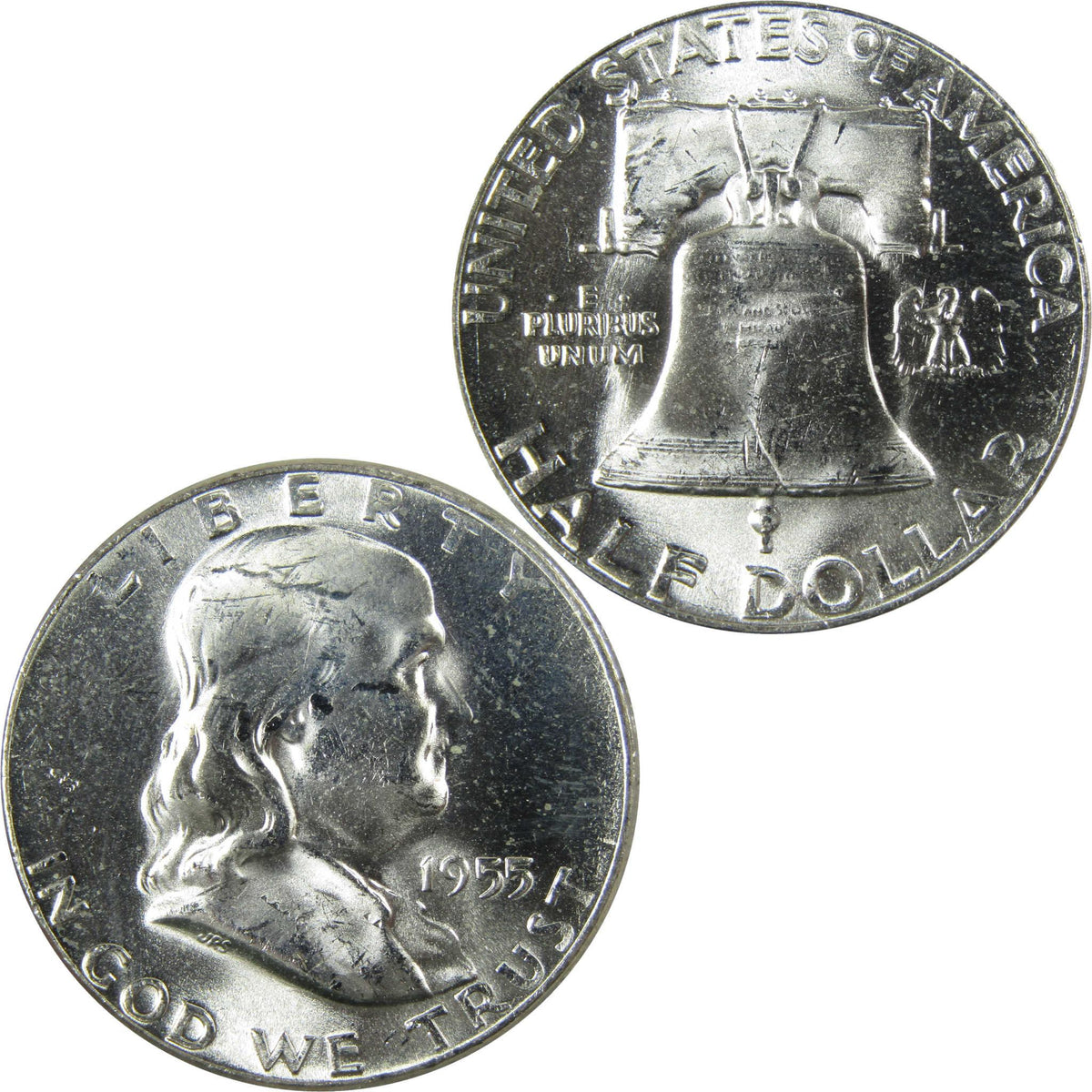 1955 Bugs Bunny Franklin Silver 50c Uncirculated Mint State SKU:I27857