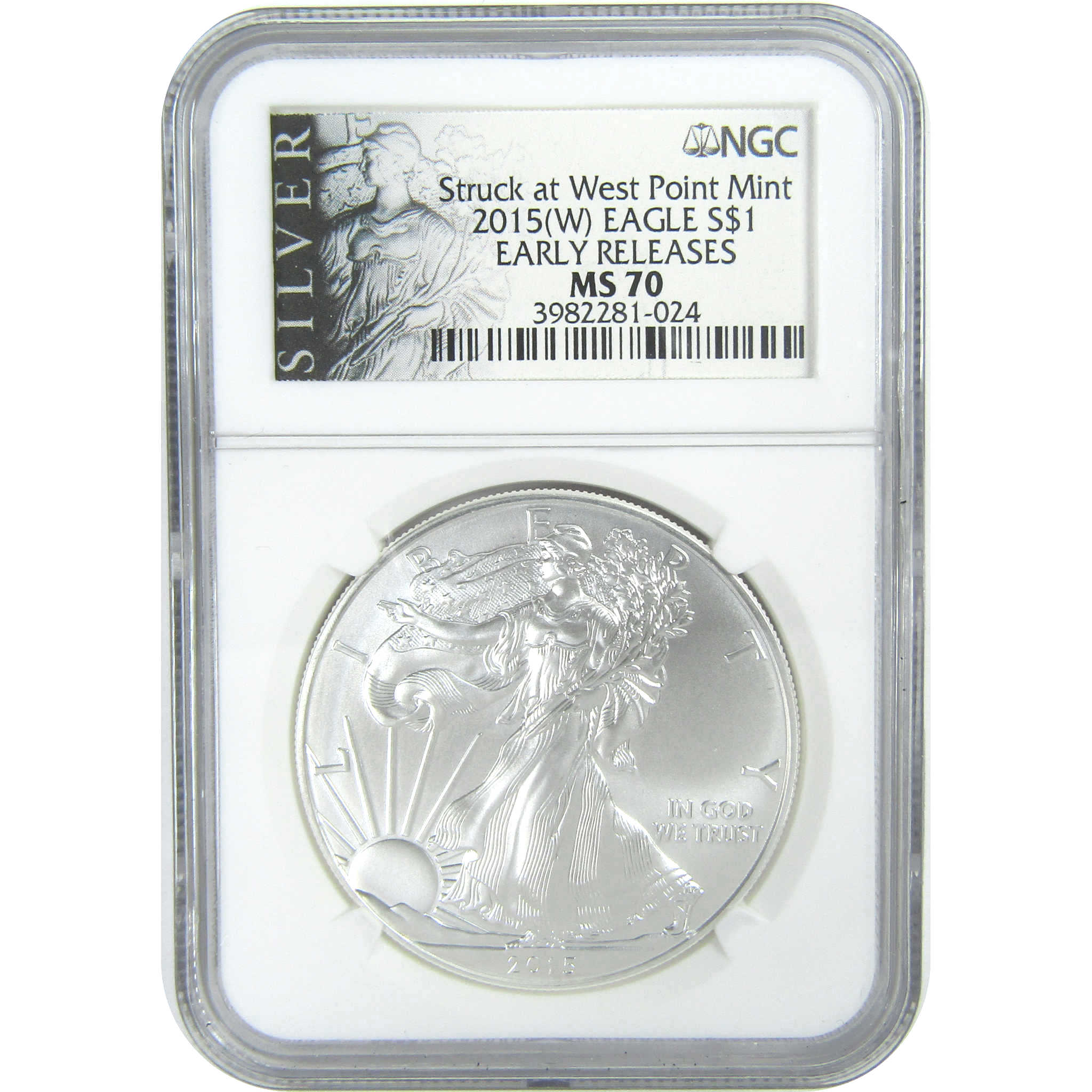 2015 (W) American Silver Eagle MS 70 NGC Early Releases SKU:CPC9430