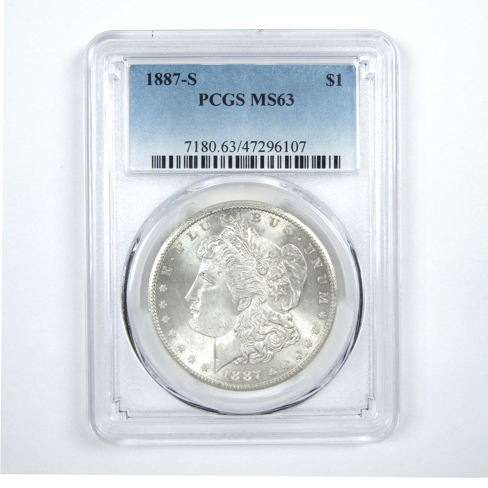 1887 S Morgan Dollar MS 63 PCGS Silver $1 Uncirculated Coin SKU:I14247 - Morgan coin - Morgan silver dollar - Morgan silver dollar for sale - Profile Coins &amp; Collectibles