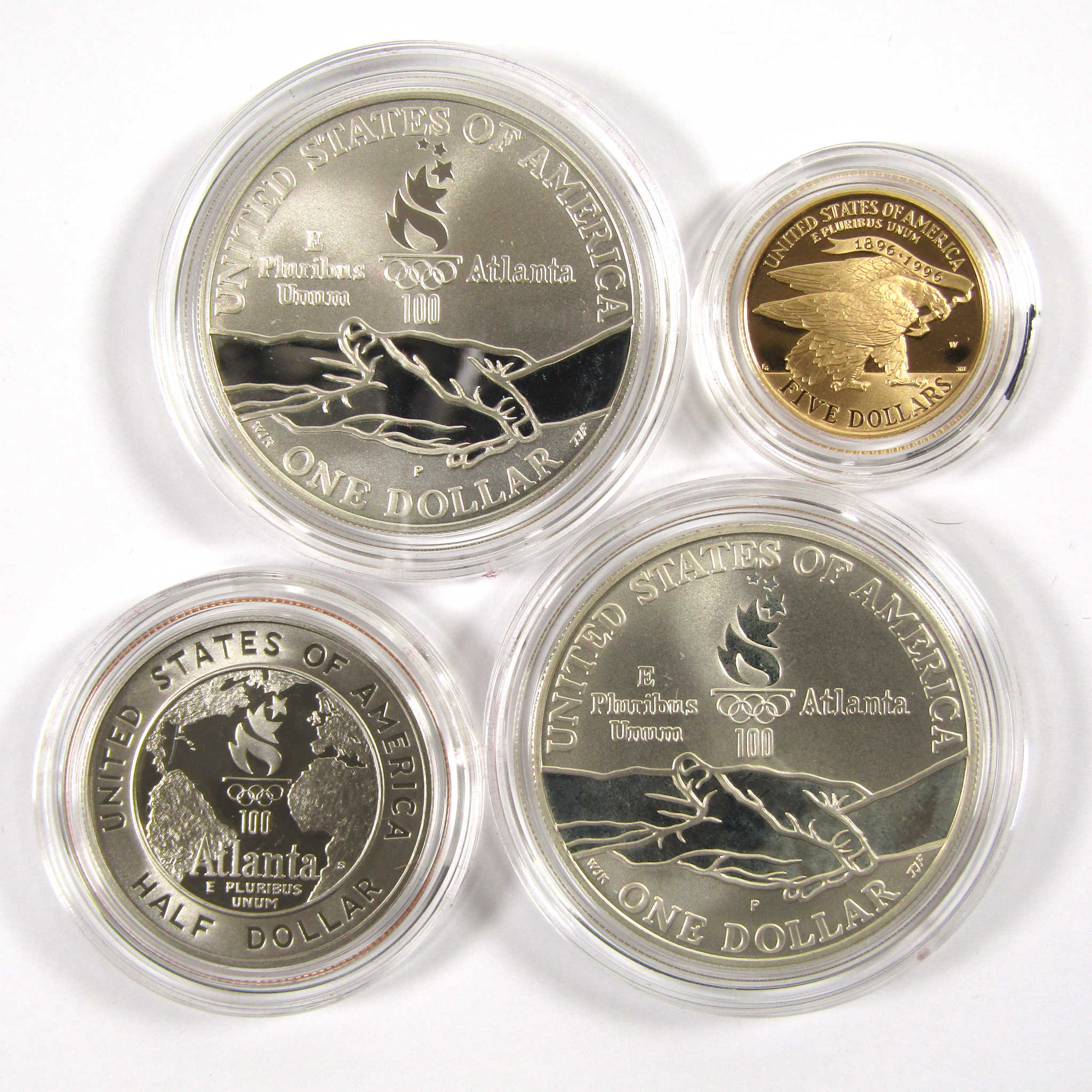 1996 Atlanta Olympic Games 4 Coin Commemorative Set SKU:CPC2958
