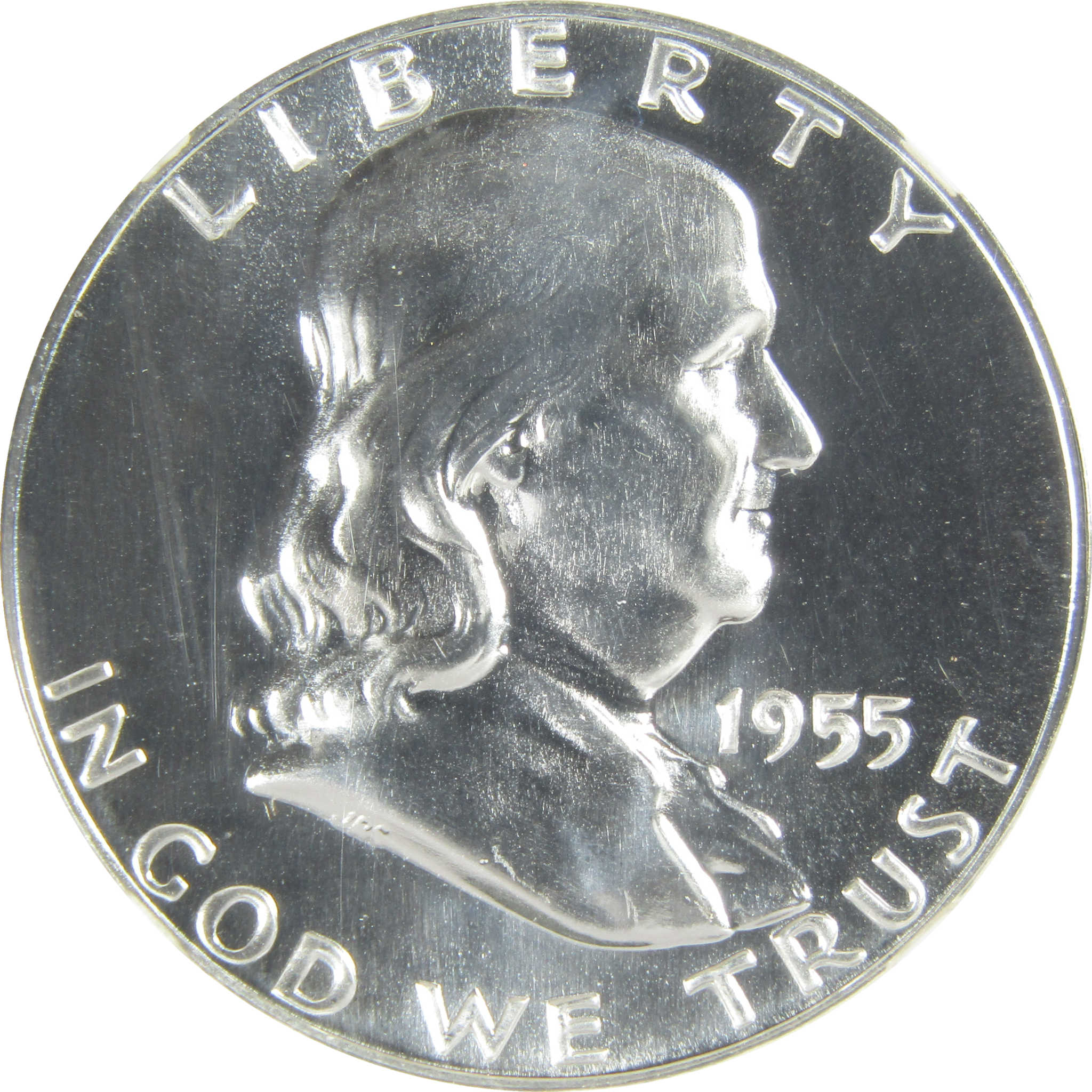 1955 Franklin Silver Half Dollar PF 68 NGC Proof 50c Coin SKU:I27398