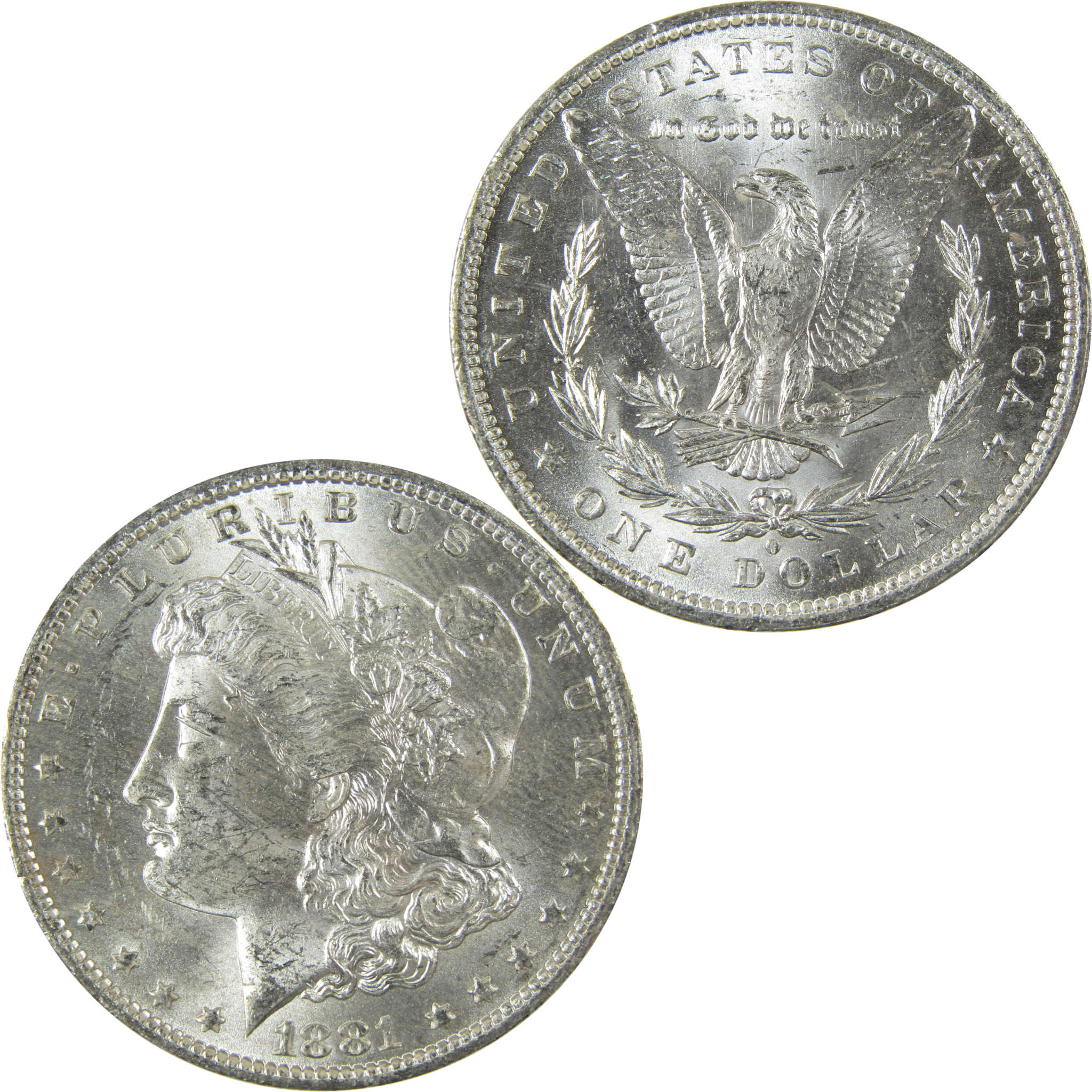 1881 O Morgan Silver Dollar Uncirculated Mint State $1 Coin SKU:I27711