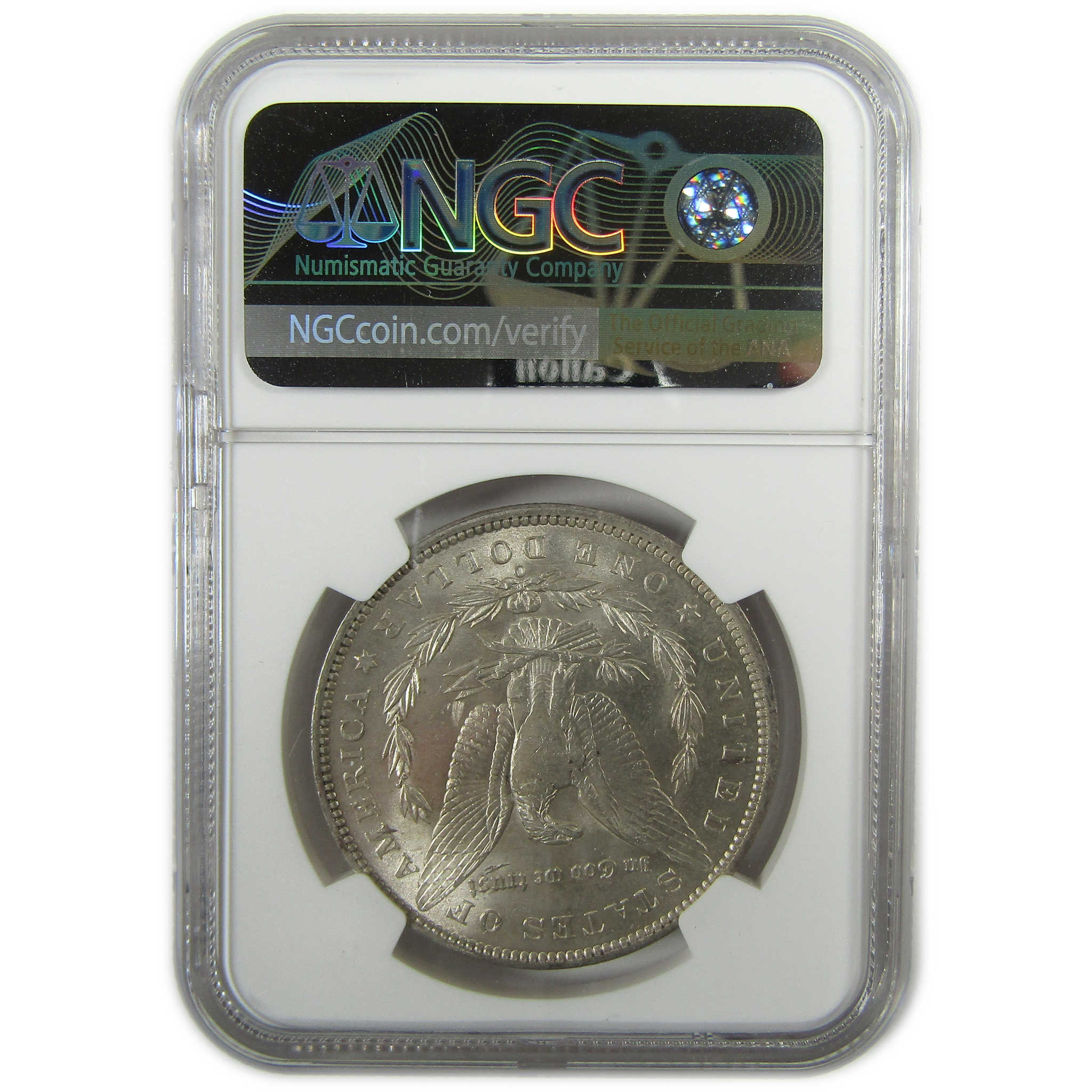 1890 O Morgan Silver Dollar MS 63 NGC Uncirculated $1 Coin SKU:I27522