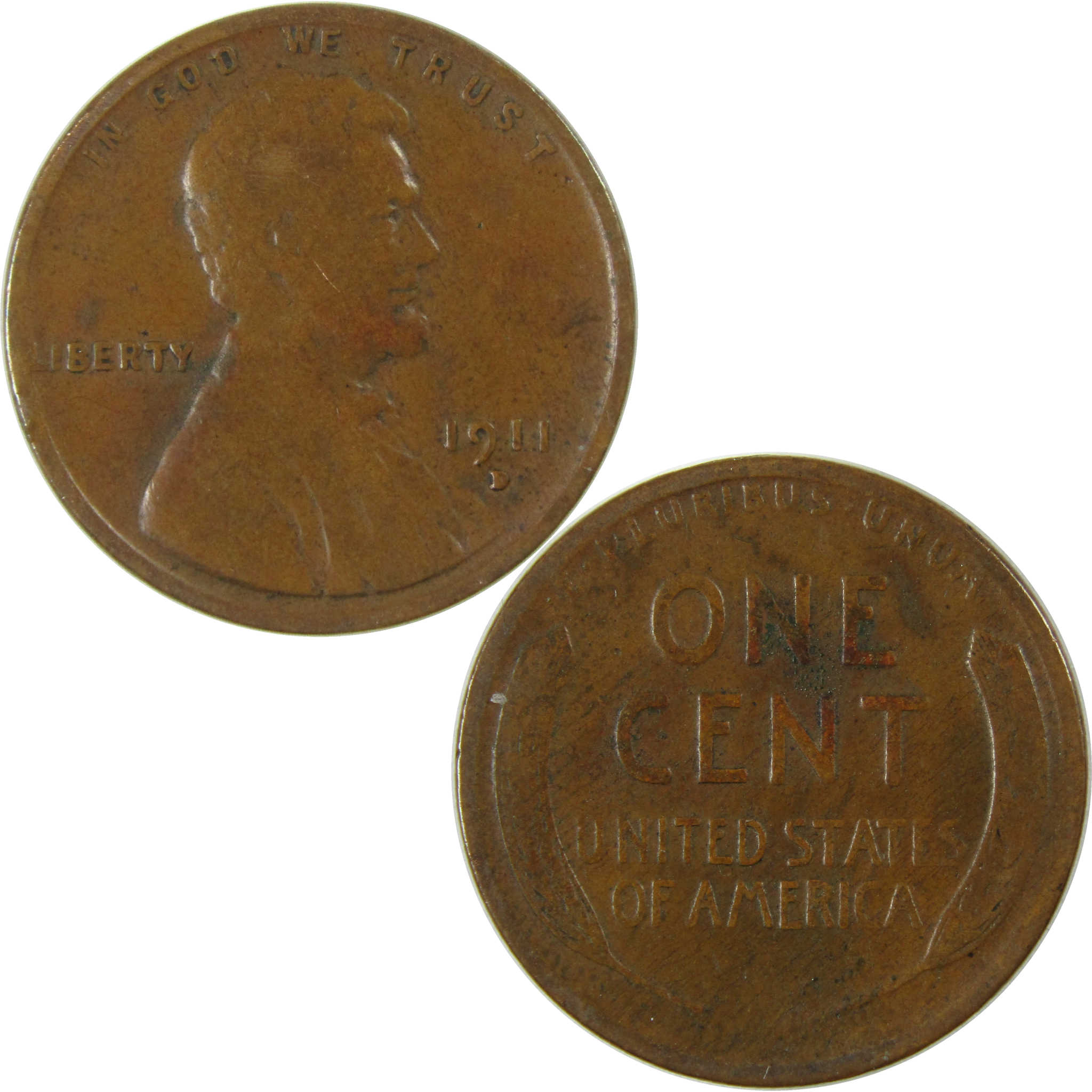 1911 D Lincoln Wheat Cent AG About Good Penny 1c Coin SKU:I26253