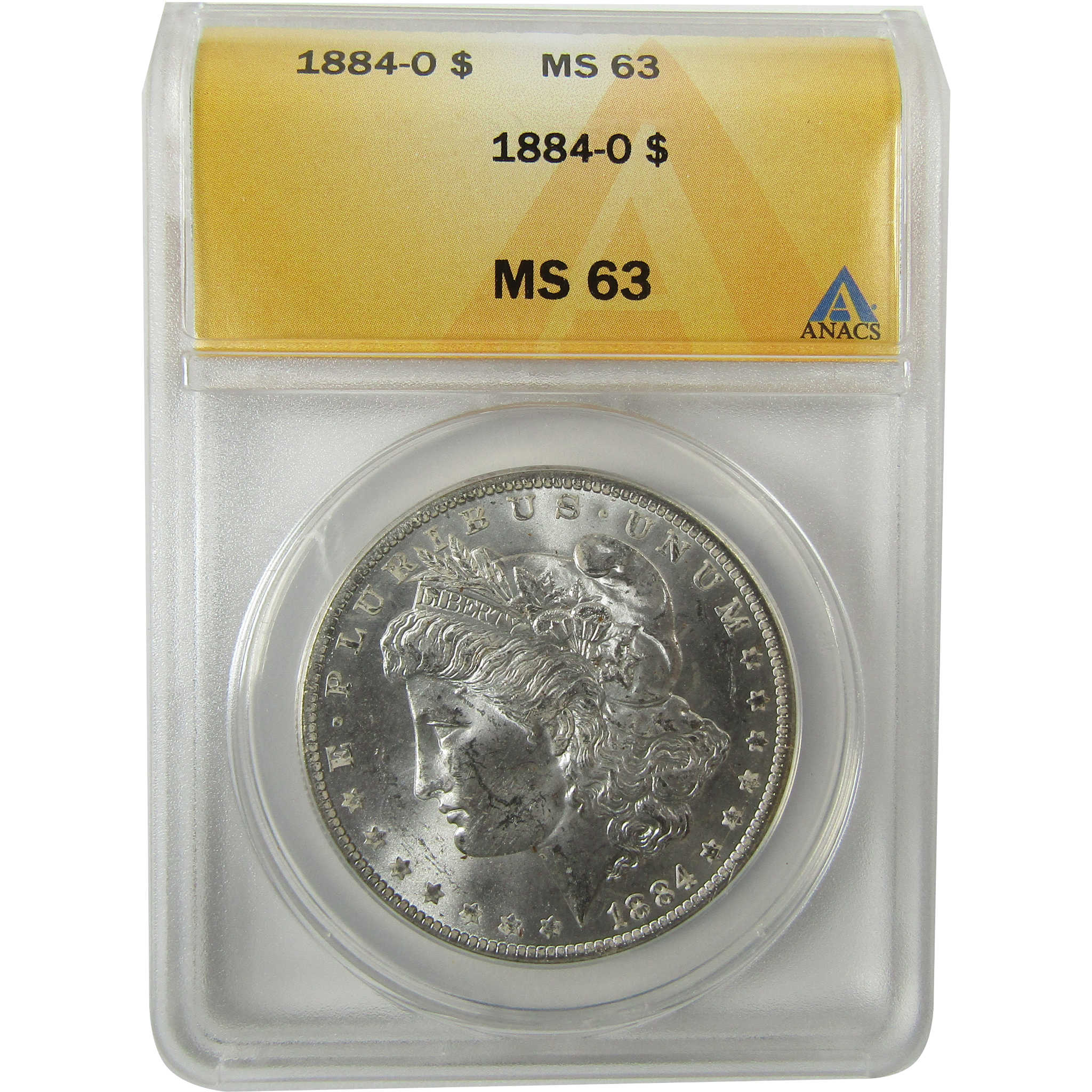 1884 O Morgan Silver Dollar MS 63 ANACS Uncirculated SKU:I28301