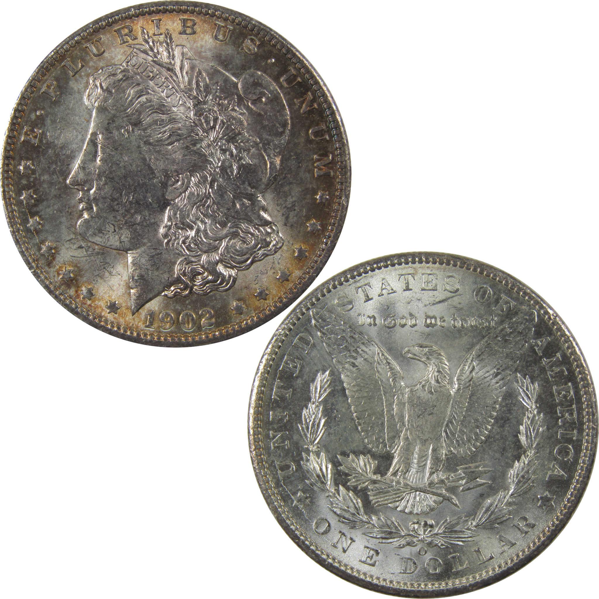 1902 O Morgan Silver Dollar Uncirculated Mint State Toned SKU:I24092