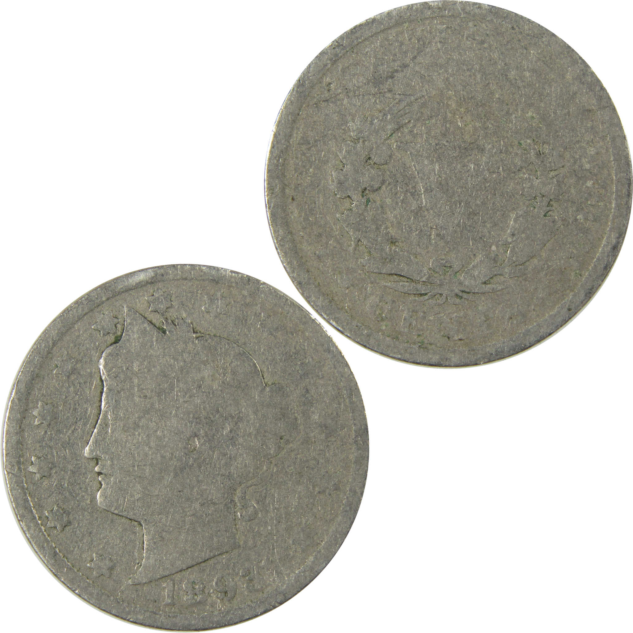 1893 Liberty Head V Nickel AG About Good 5c Coin SKU:I27217