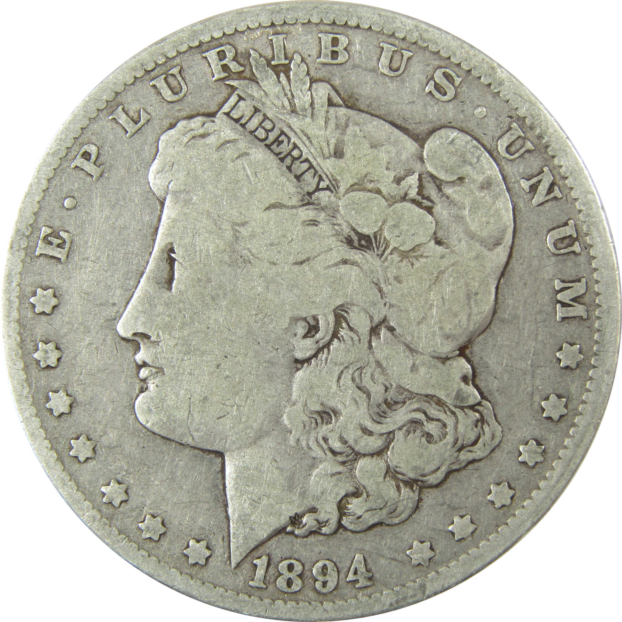 1894 O Morgan Silver Dollar VG Very Good $1 Coin SKU:I26713 - Morgan coin - Morgan silver dollar - Morgan silver dollar for sale - Profile Coins &amp; Collectibles