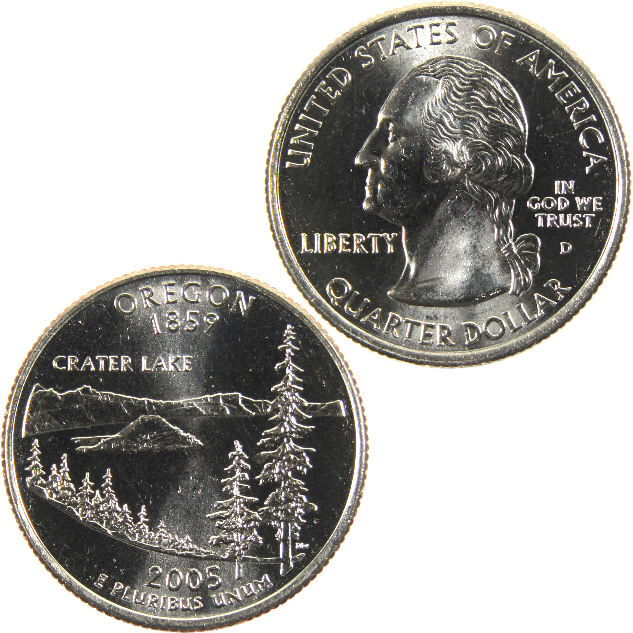 2005 D Oregon State Quarter BU Uncirculated Clad 25c Coin