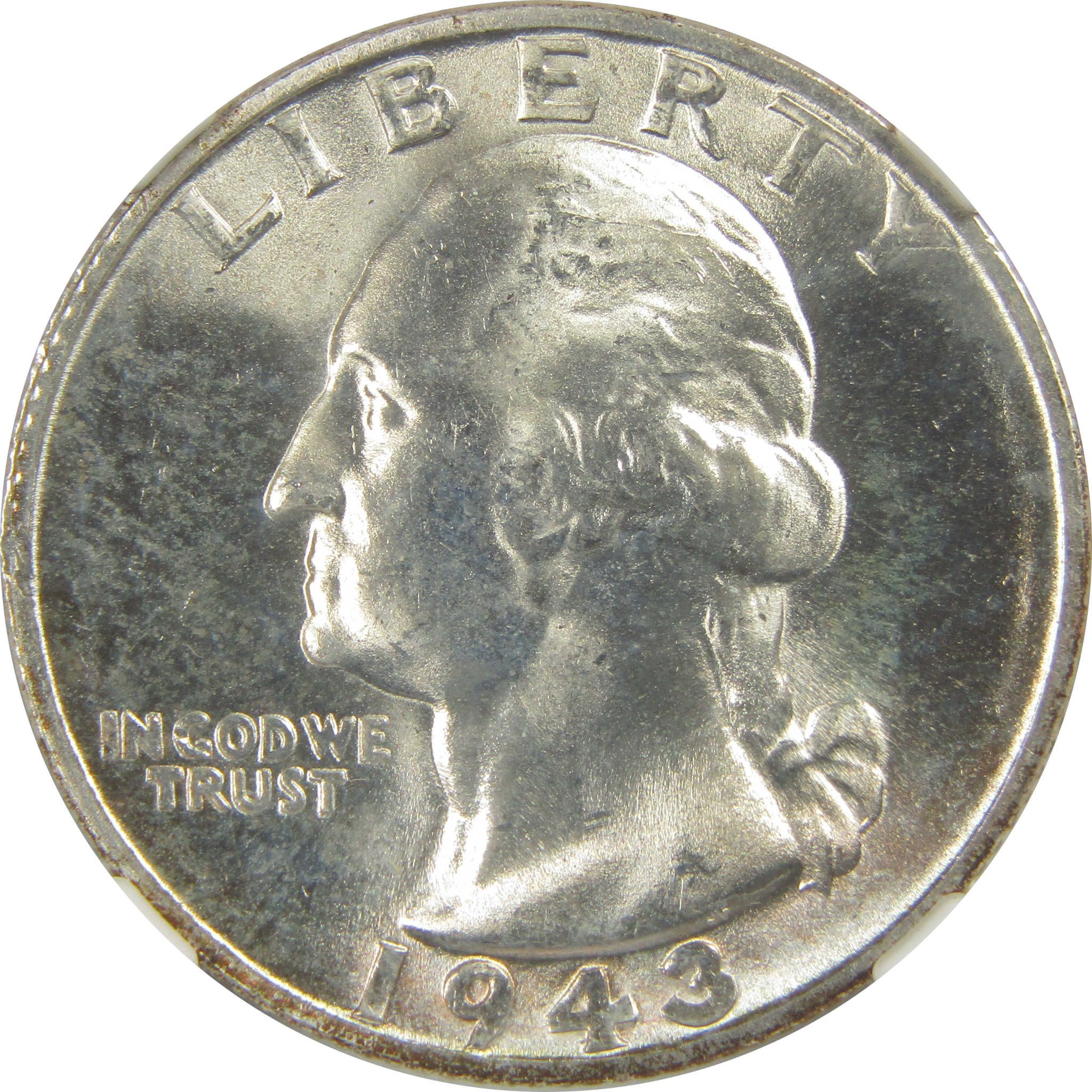 1943 S Washington Quarter MS 66 NGC Silver Bag Fragment SKU:I20494