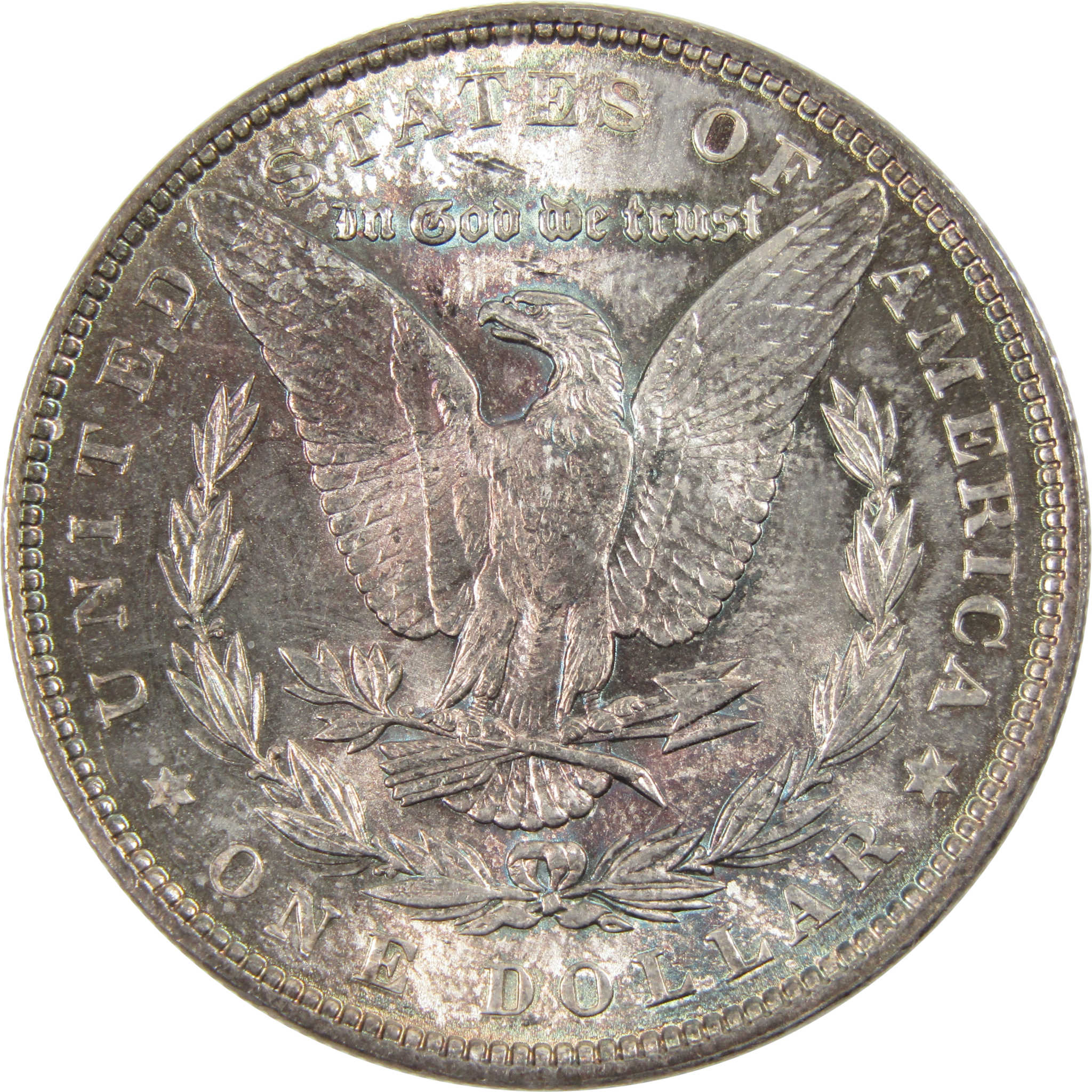 1887 Morgan Dollar BU Uncirculated 90% Silver $1 Coin Toned SKU:I6181