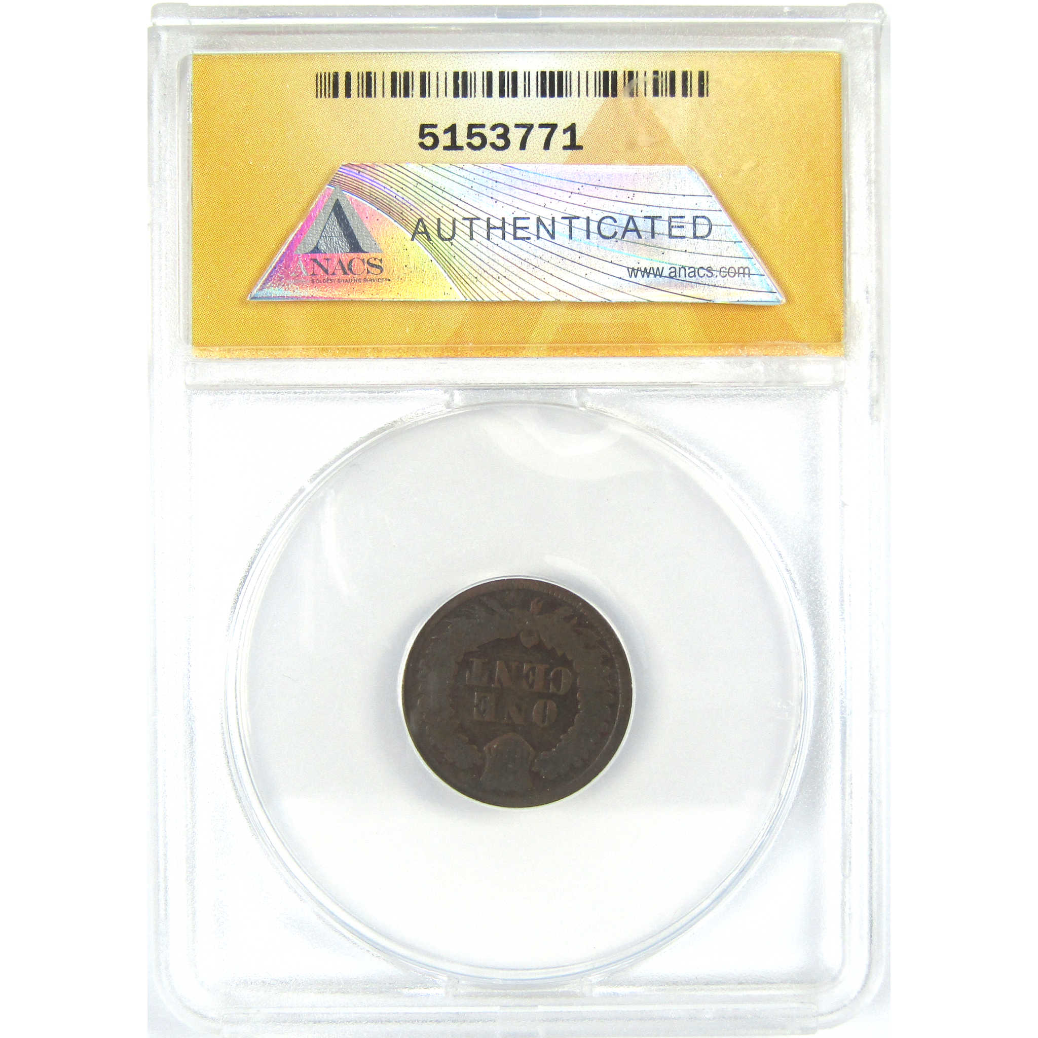 1869 Indian Head Cent AG 3 Details ANACS Penny 1c Coin SKU:I16073