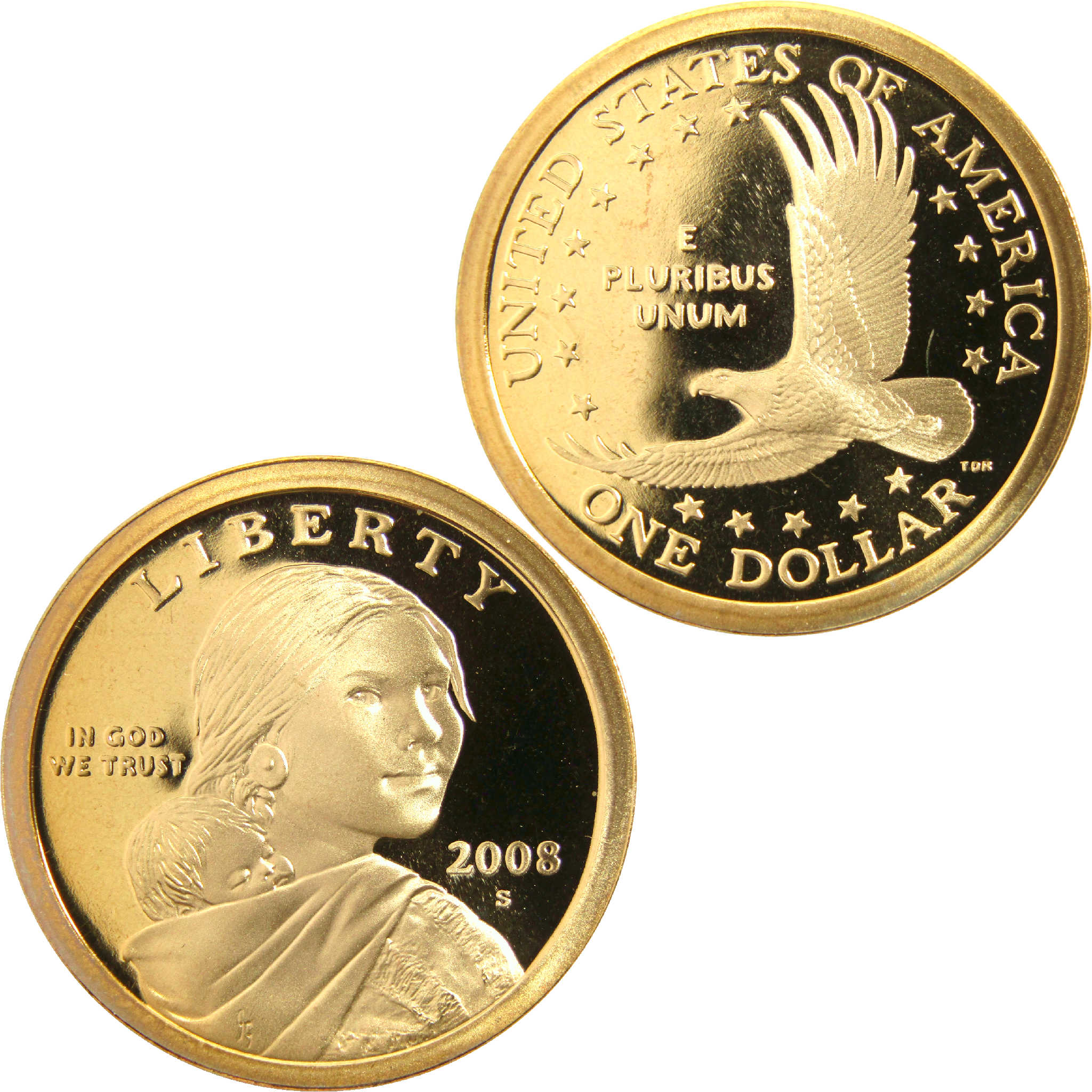 2008 S Sacagawea Native American Dollar Choice Proof $1 Coin