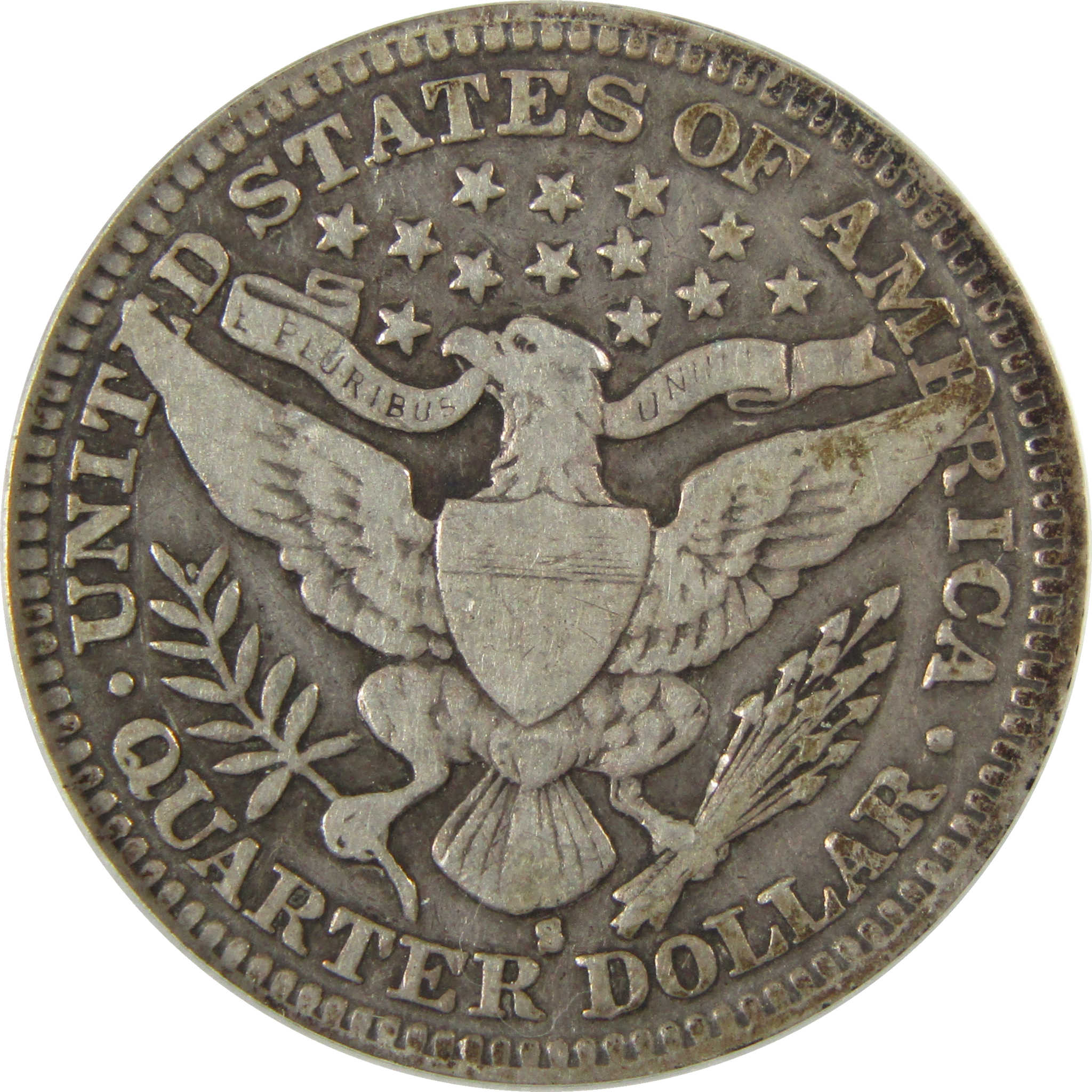 1908 S Barber Silver Quarter VG 8 ANACS 25c Coin SKU:I28045