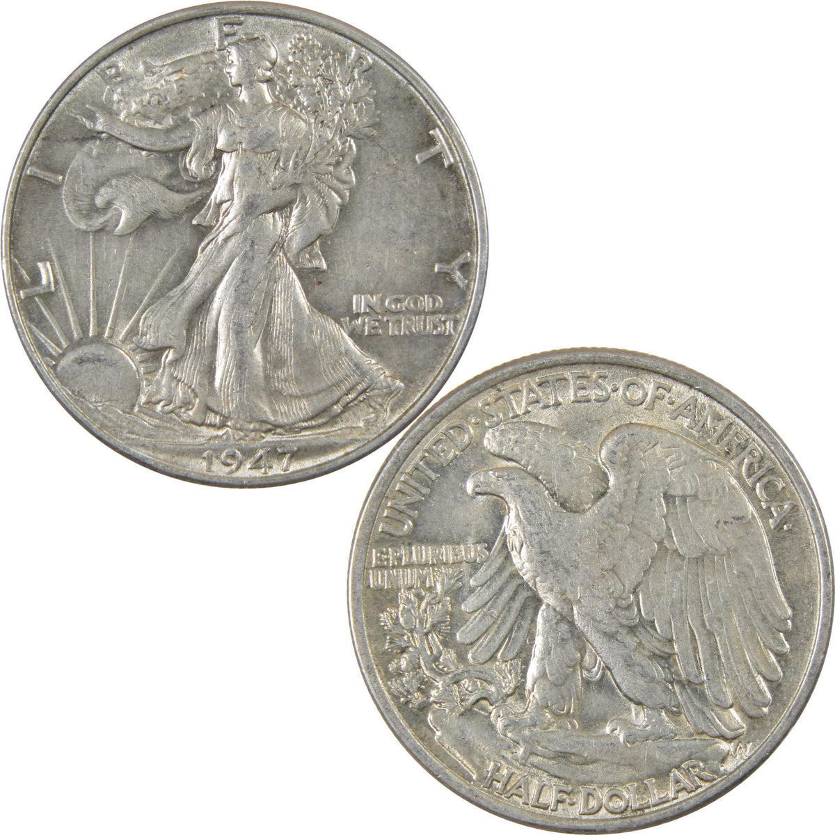 1947 Liberty Walking 50c CH AU Choice About Uncirculated SKU:I28653