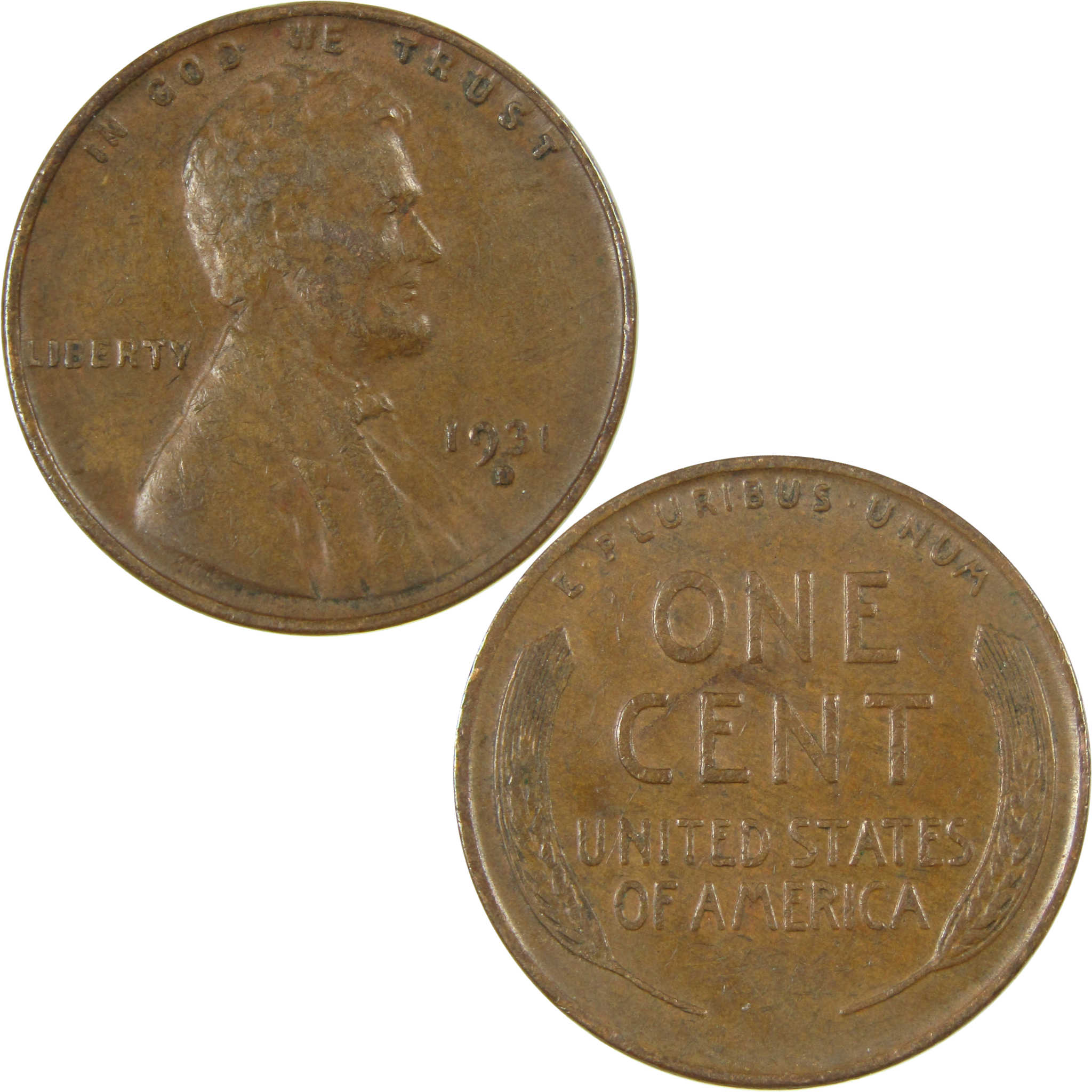 1931 D Lincoln Wheat Cent VF Very Fine Penny 1c Coin SKU:I26803